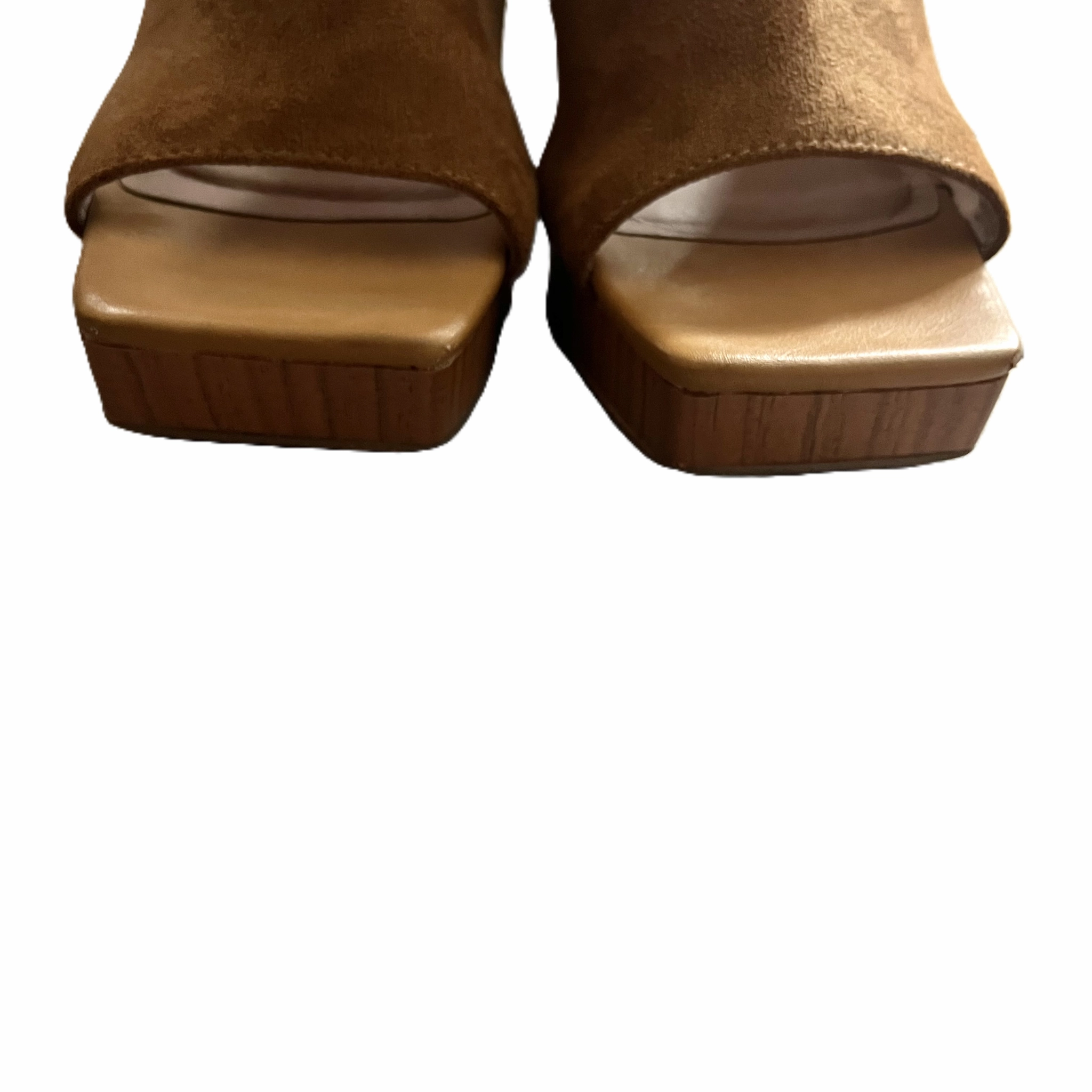 Sandals Heels Block By Steven In Tan, Size: 8.5