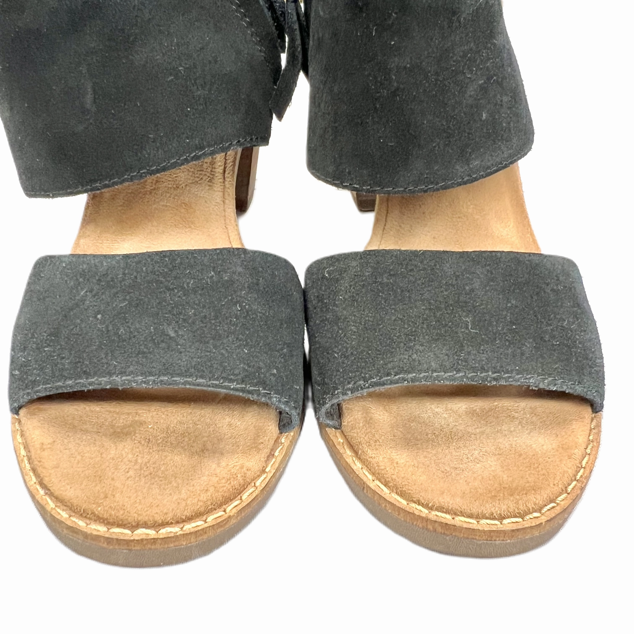 Sandals Heels Block By Toms In Black, Size: 5.5