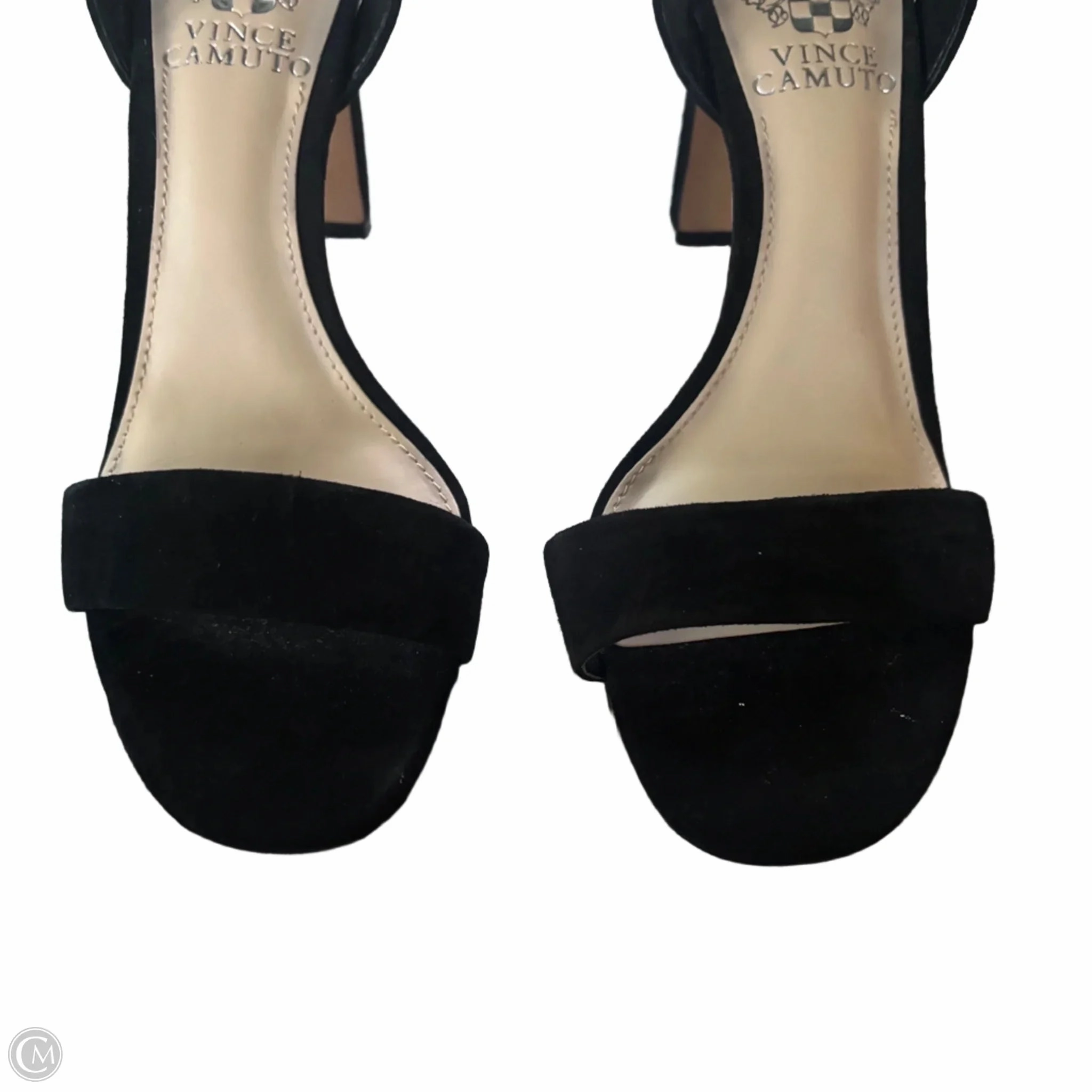 Sandals Heels Block By Vince Camuto In Black, Size: 6.5