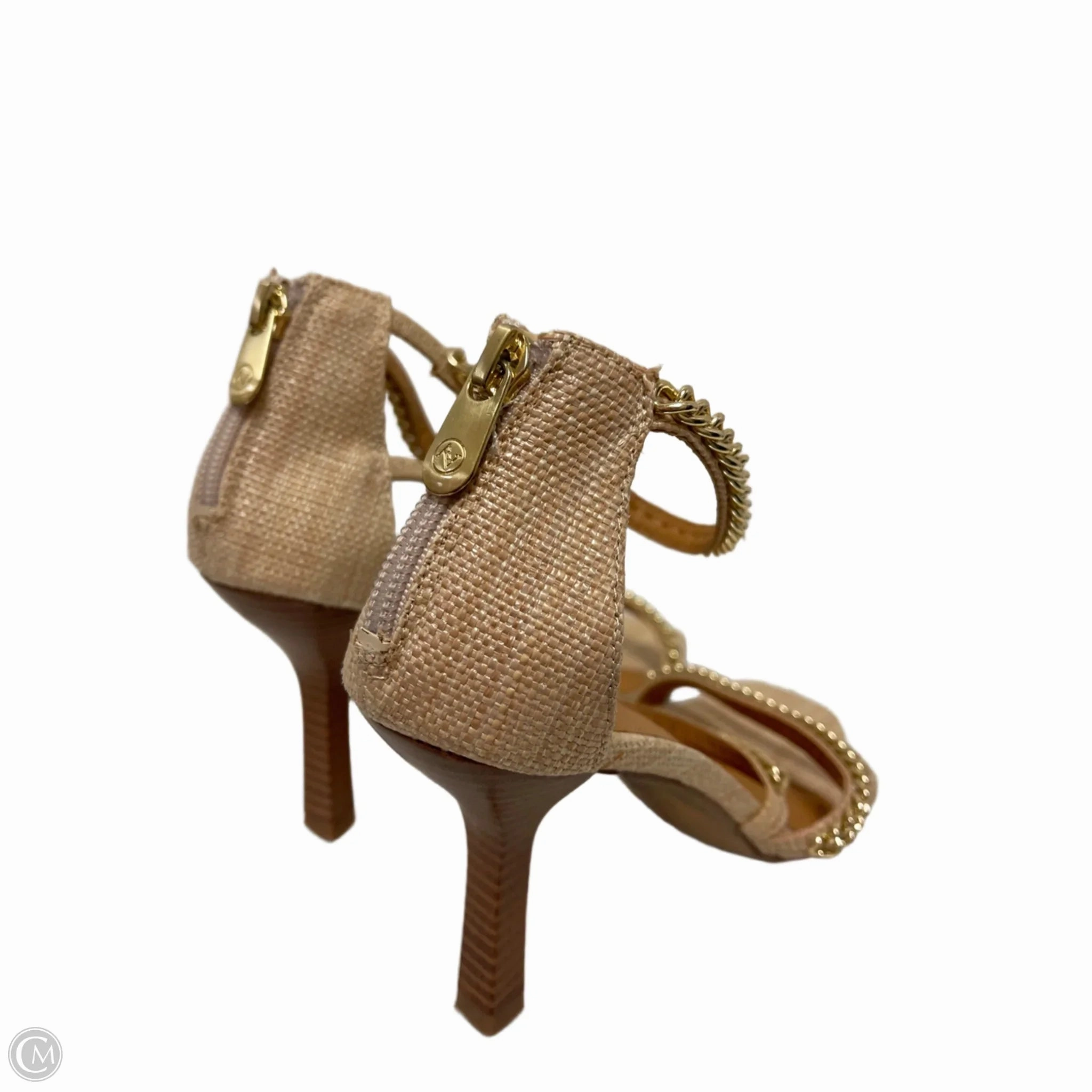 Sandals Heels Stiletto By Adrienne Vittadini In Cream, Size: 8