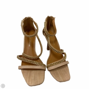 Sandals Heels Stiletto By Adrienne Vittadini In Cream, Size: 8