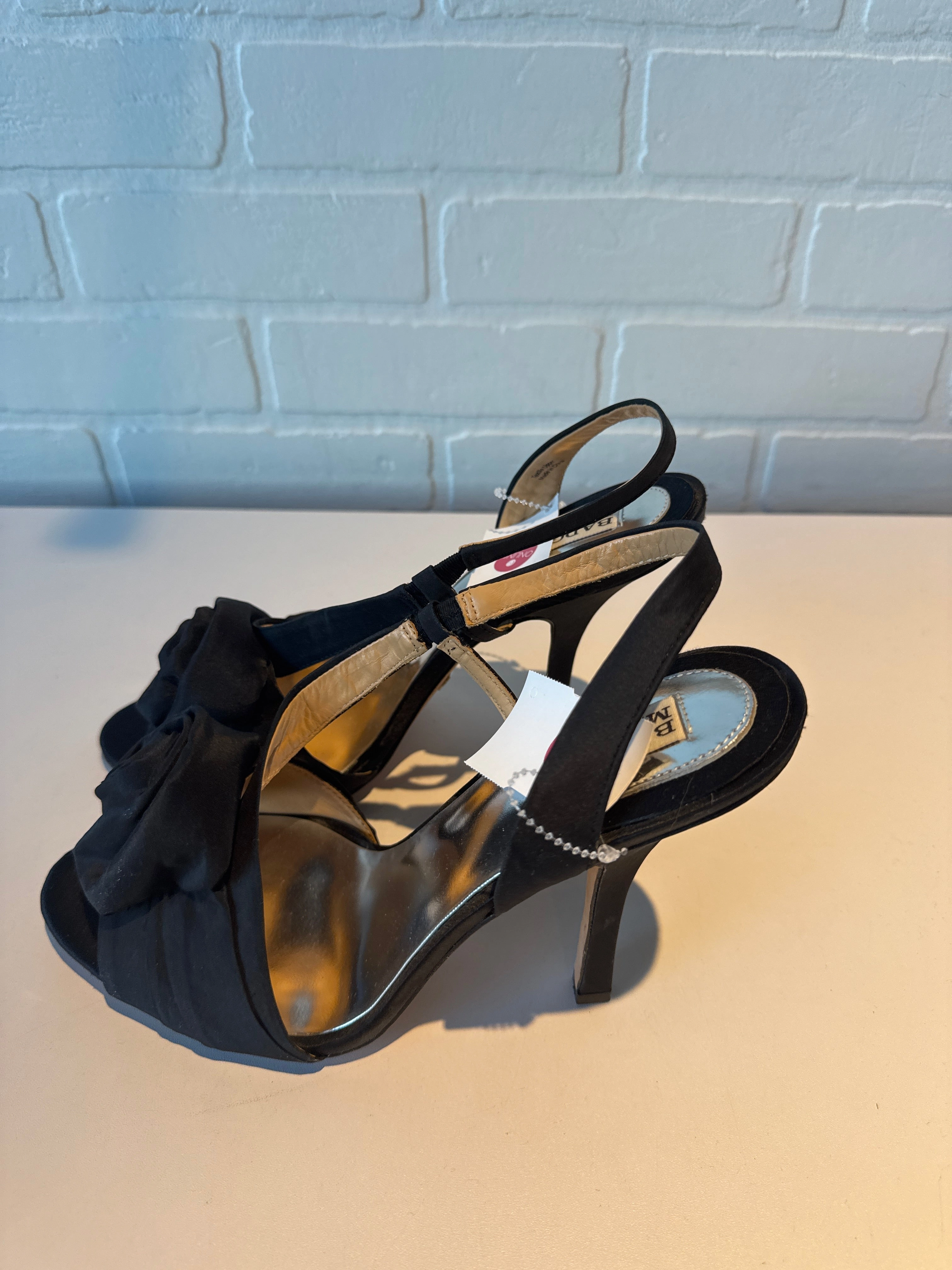 Sandals Heels Stiletto By Badgley Mischka In Black, Size: 11