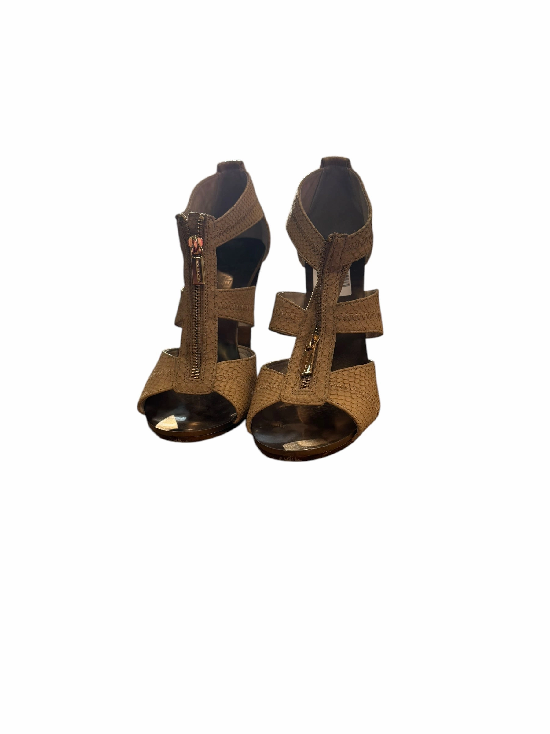 Sandals Heels Stiletto By Michael By Michael Kors In Brown, Size: 10