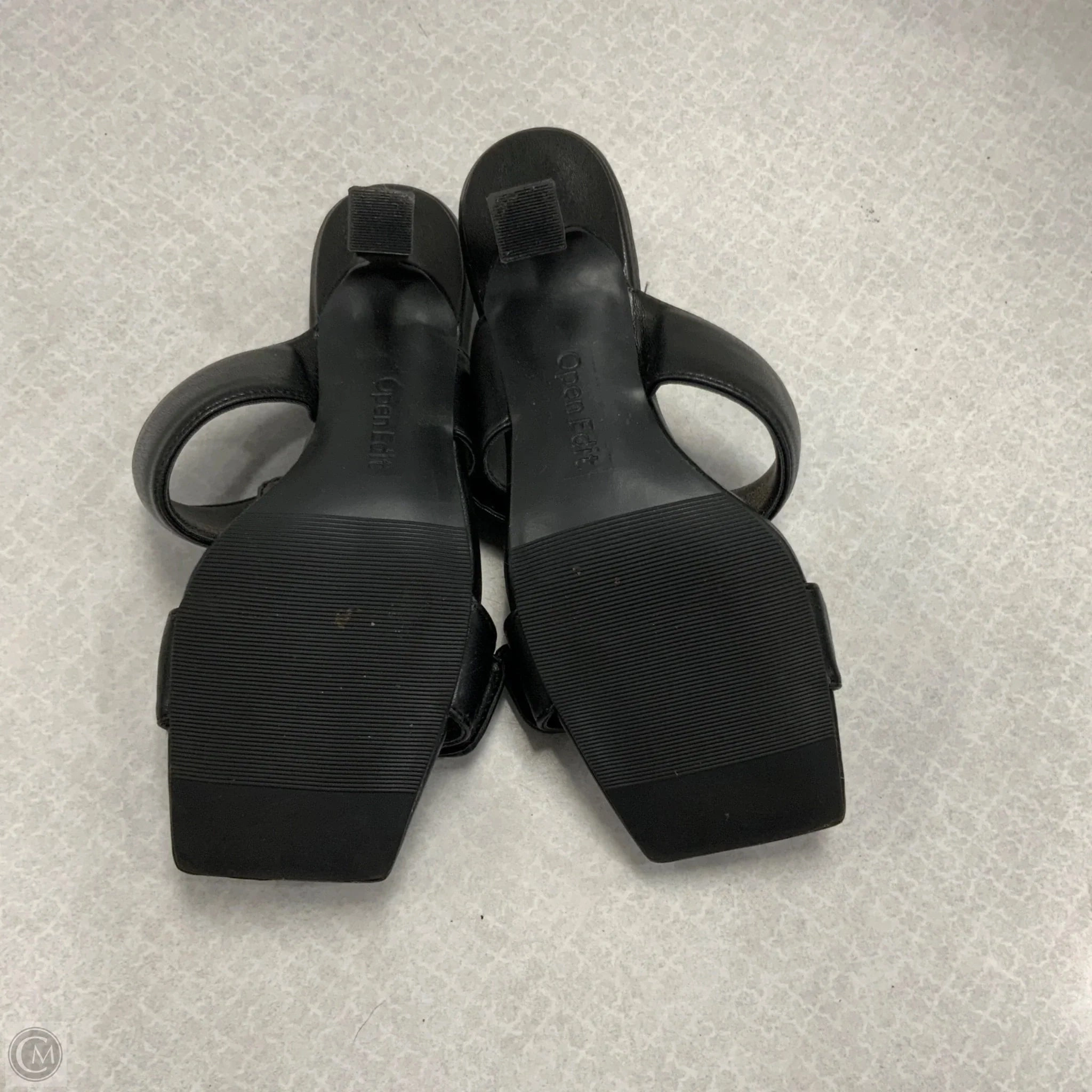Sandals Heels Stiletto By Open Edit In Black, Size: 6.5