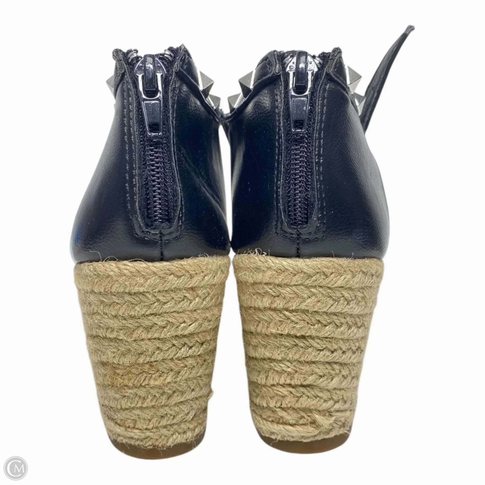Sandals Heels Wedge By Esprit In Black, Size: 7.5