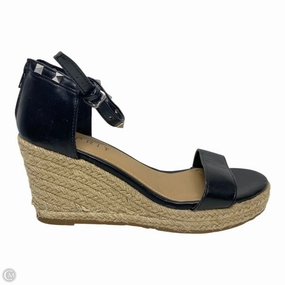 Sandals Heels Wedge By Esprit In Black, Size: 7.5