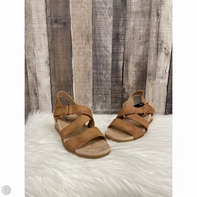 Sandals Heels Wedge By Life Stride In Tan, Size: 7.5