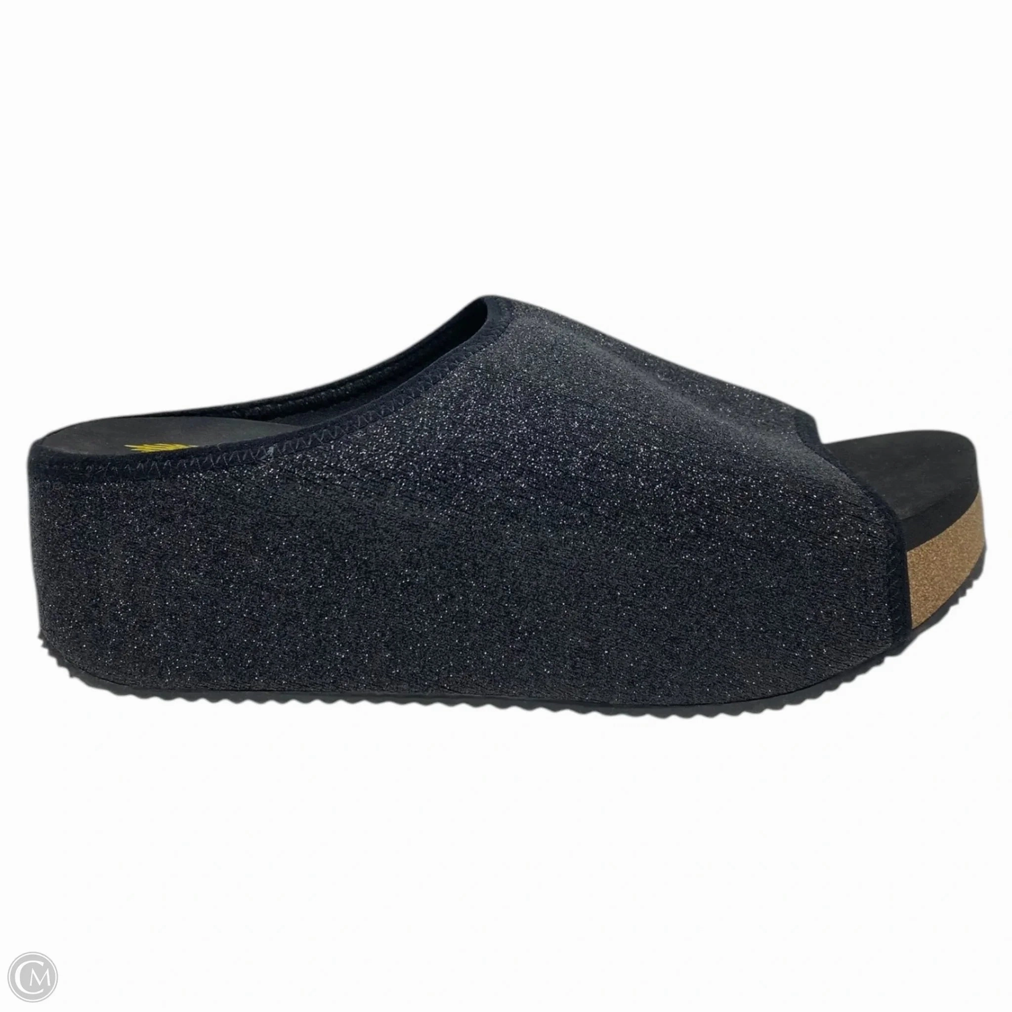 Sandals Heels Wedge By Volatile In Black, Size: 9