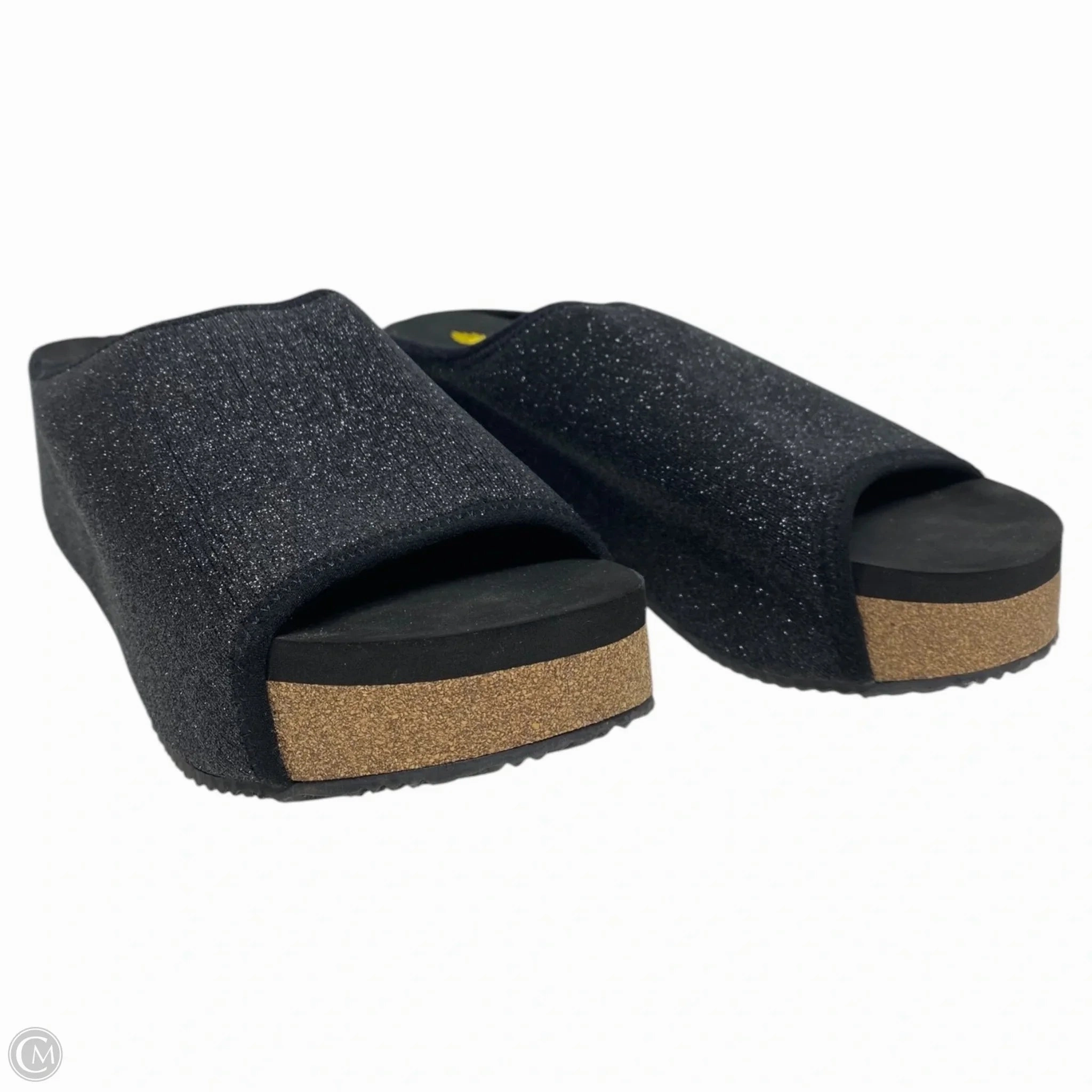Sandals Heels Wedge By Volatile In Black, Size: 9