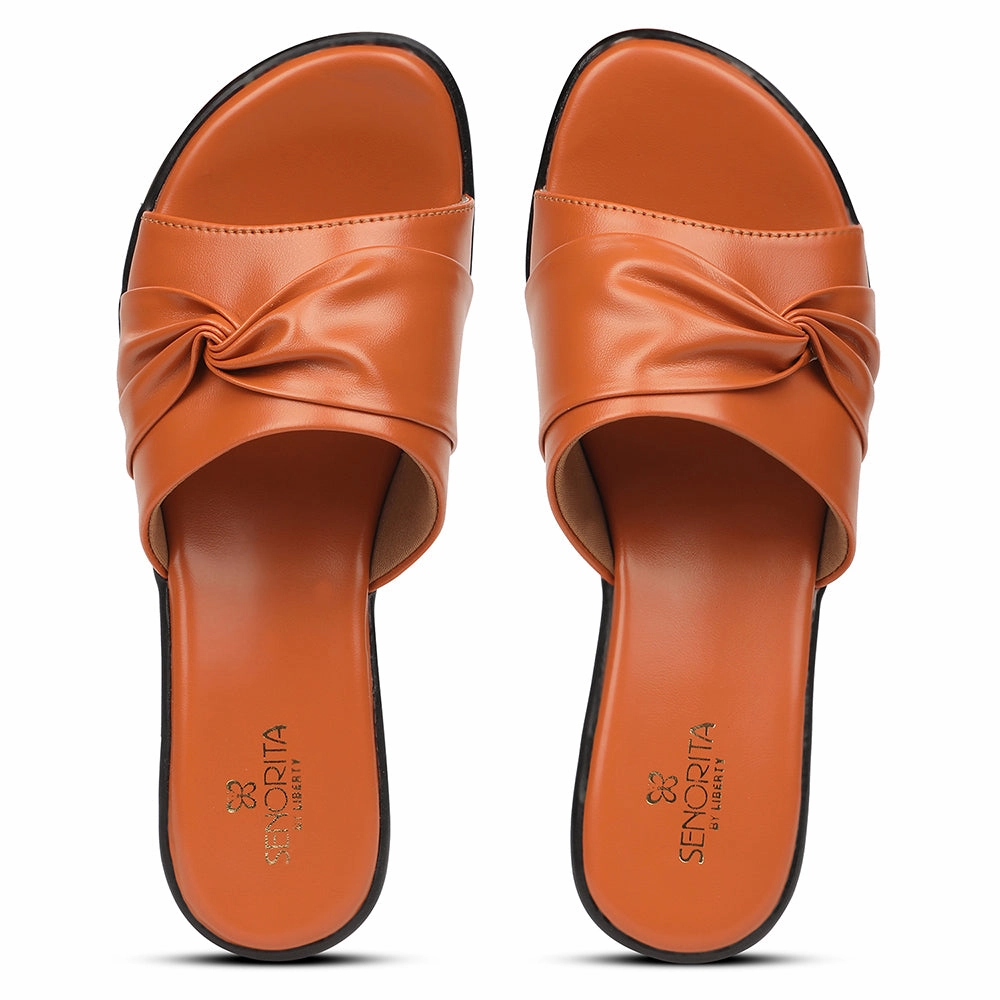 Senorita Tan Casual Wedge Heel Sandal For Women JFL-37 By Liberty