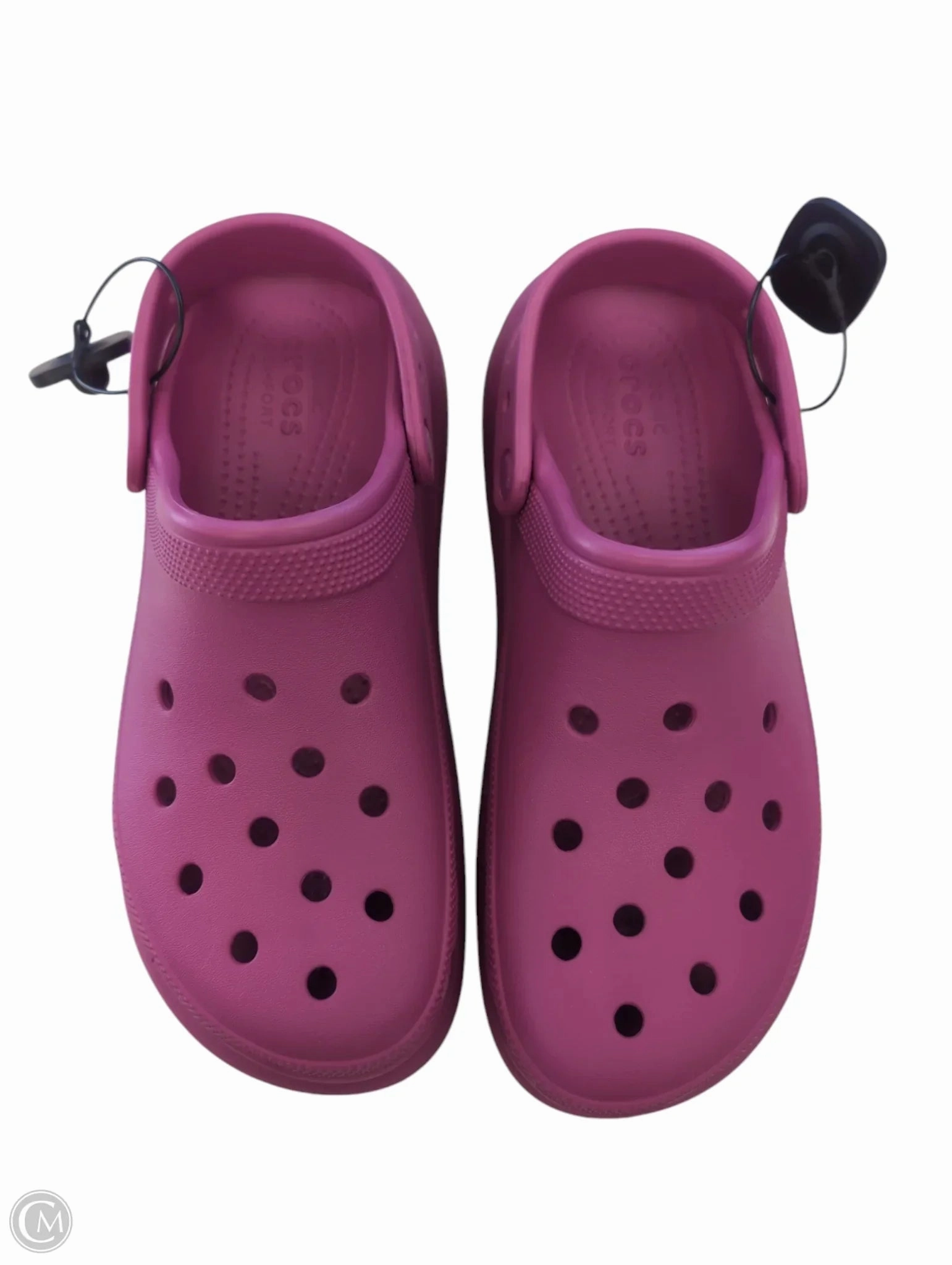 Shoes Flats By Crocs In Purple, Size: 11