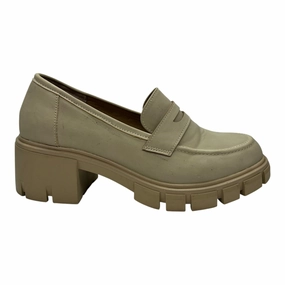Shoes Heels Block By Crown Vintage In Tan, Size:8.5