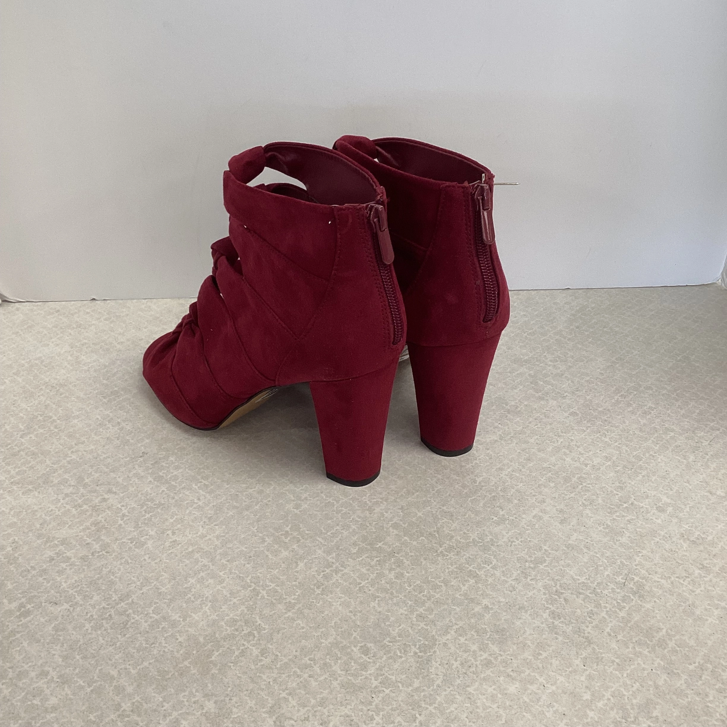 Shoes Heels Block By Torrid In Red, Size: 8.5