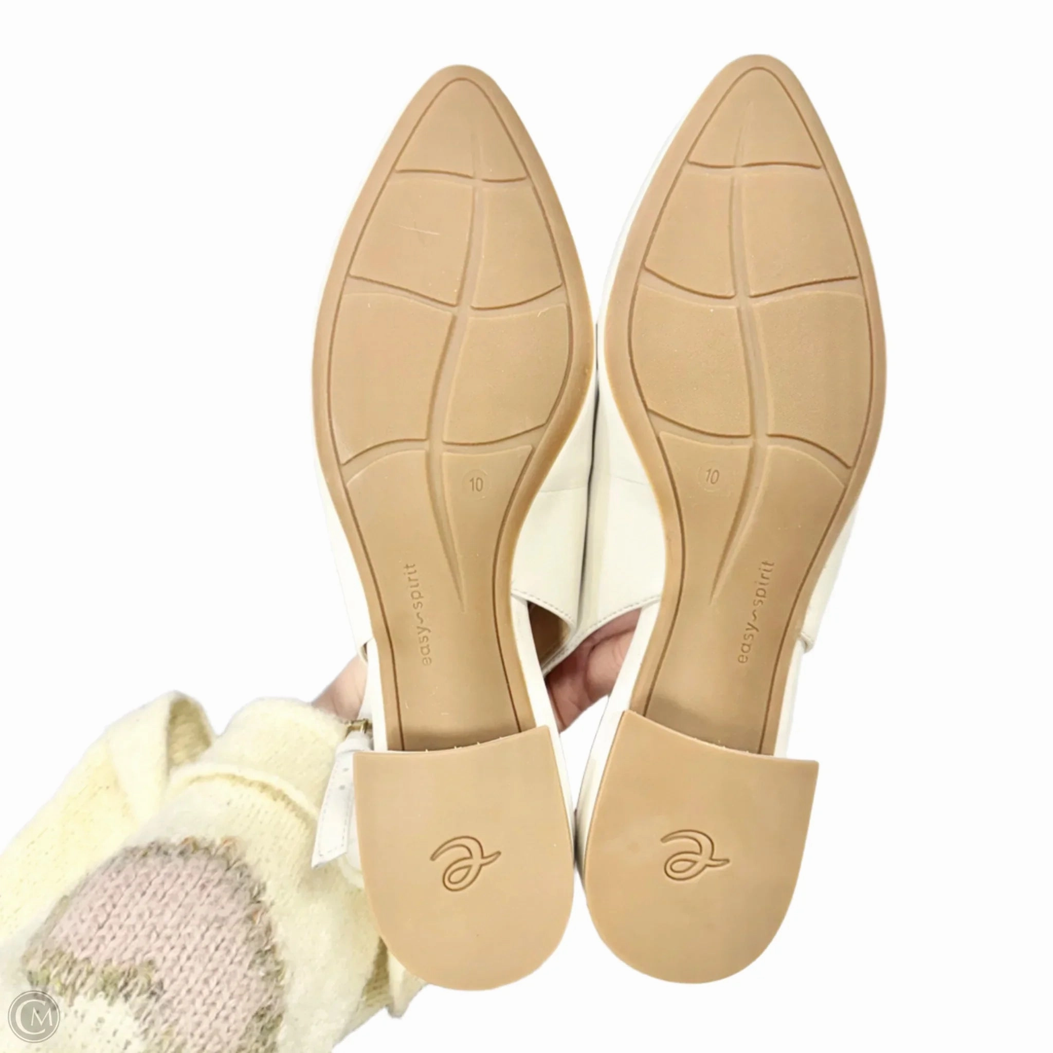 Shoes Heels Kitten By Easy Spirit In White, Size: 10