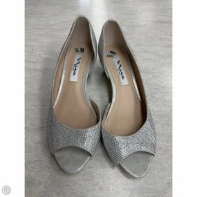 Shoes Heels Kitten By Nina In Silver, Size: 6.5