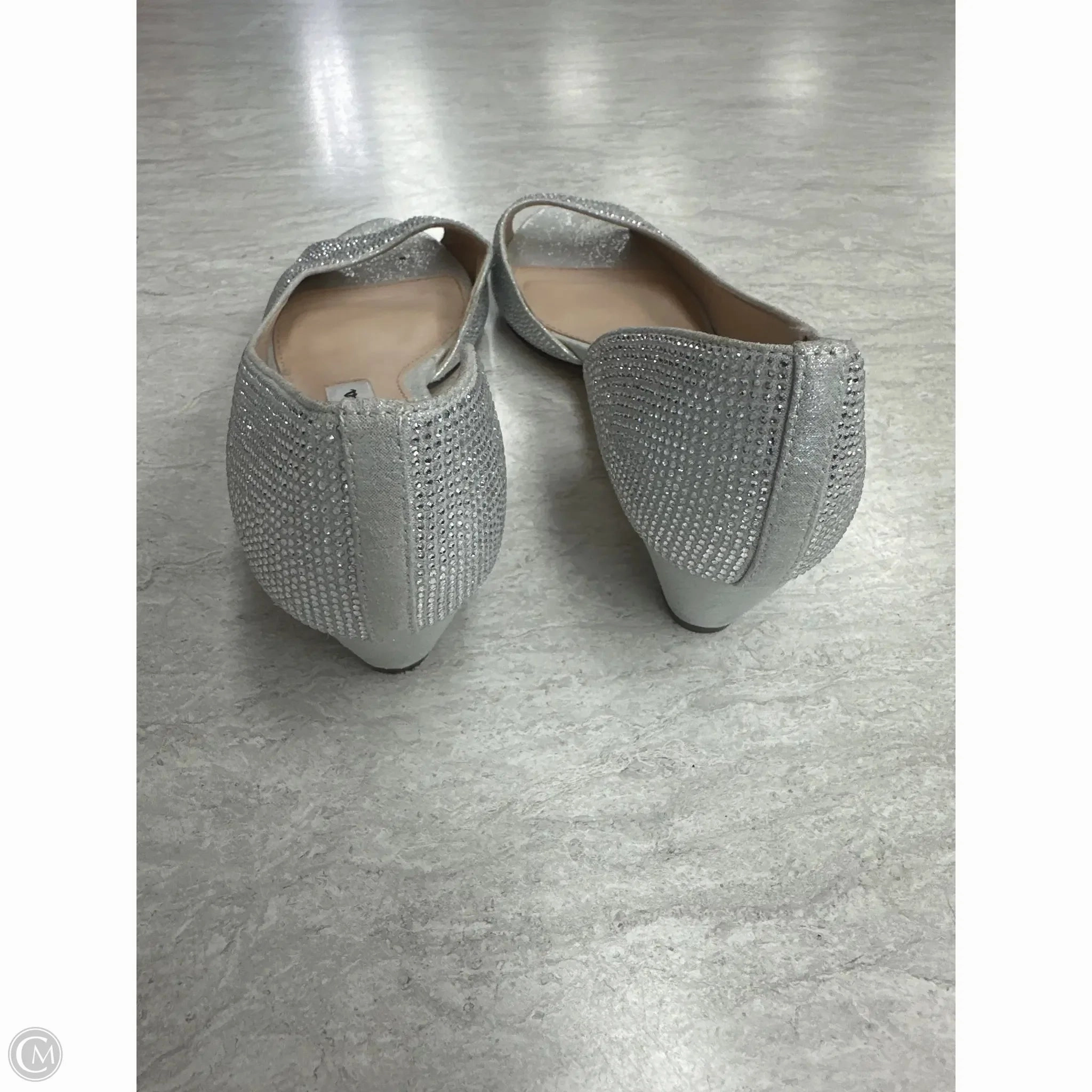 Shoes Heels Kitten By Nina In Silver, Size: 6.5