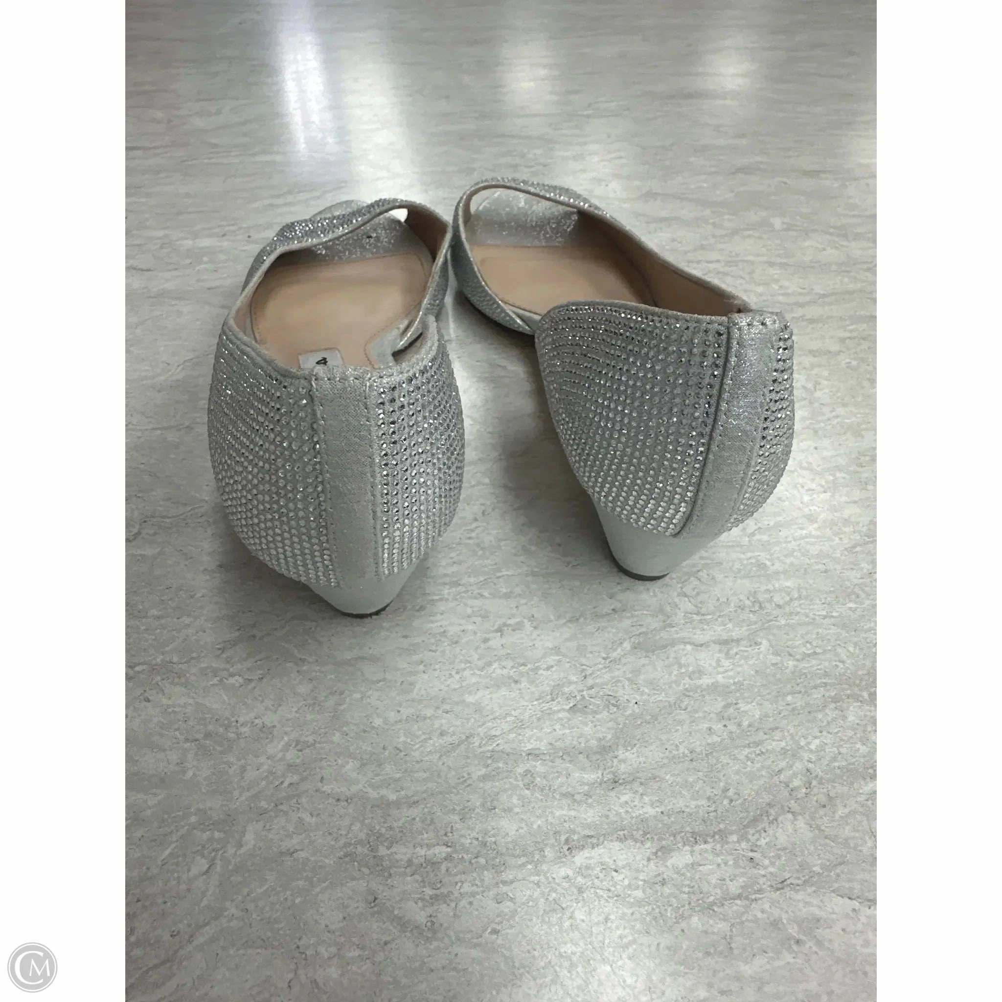 Shoes Heels Kitten By Nina In Silver, Size: 6.5