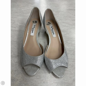 Shoes Heels Kitten By Nina In Silver, Size: 6.5