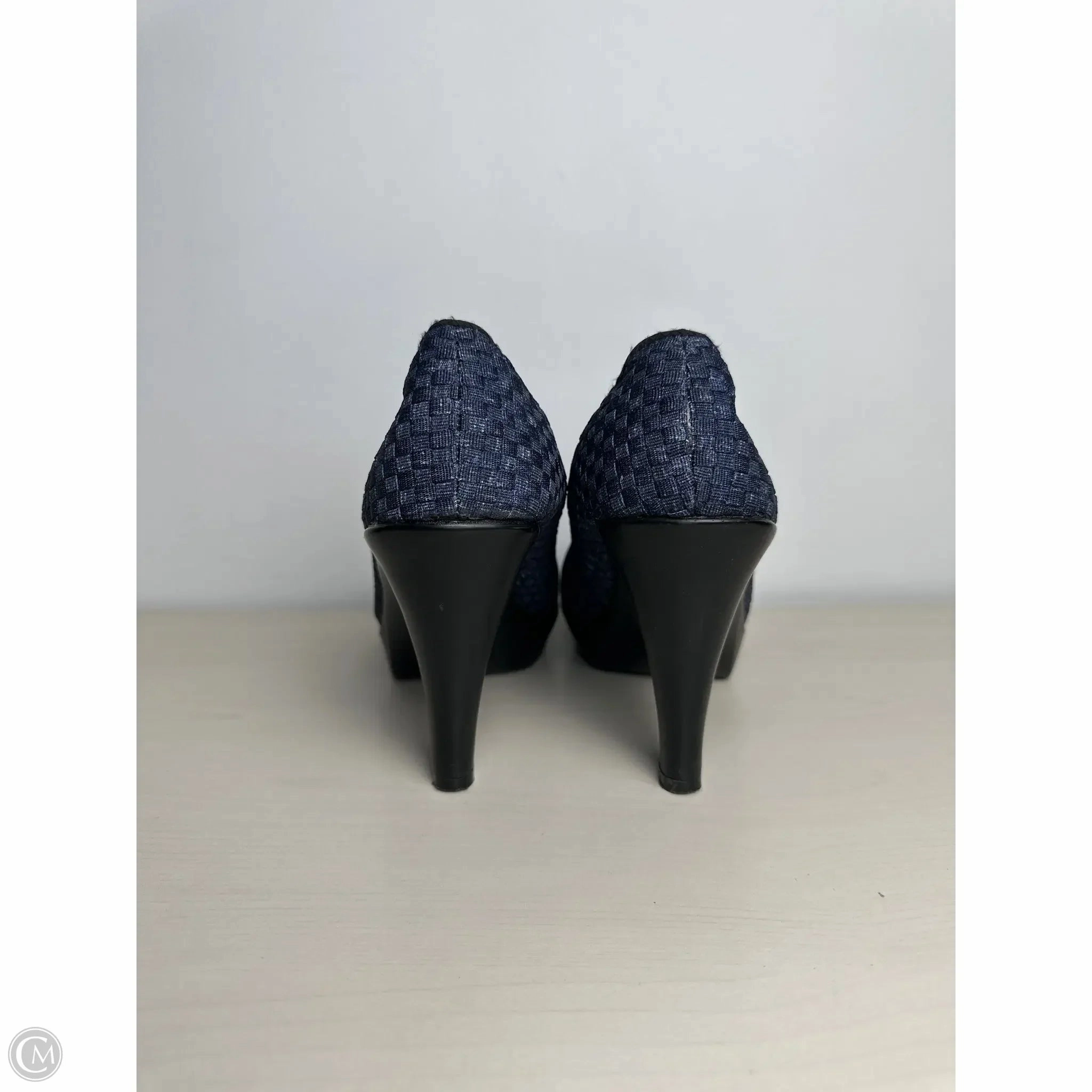 Shoes Heels Stiletto By Bernie Mev In Blue, Size: 9