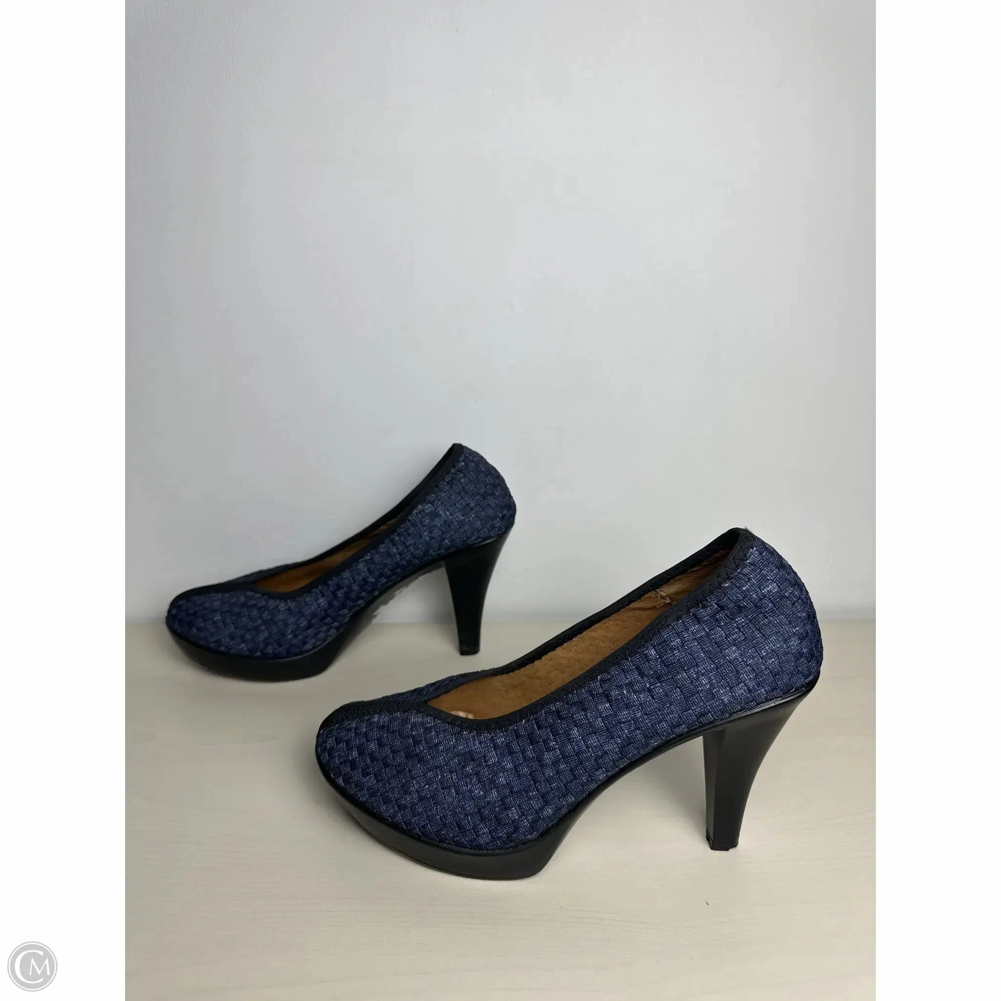 Shoes Heels Stiletto By Bernie Mev In Blue, Size: 9