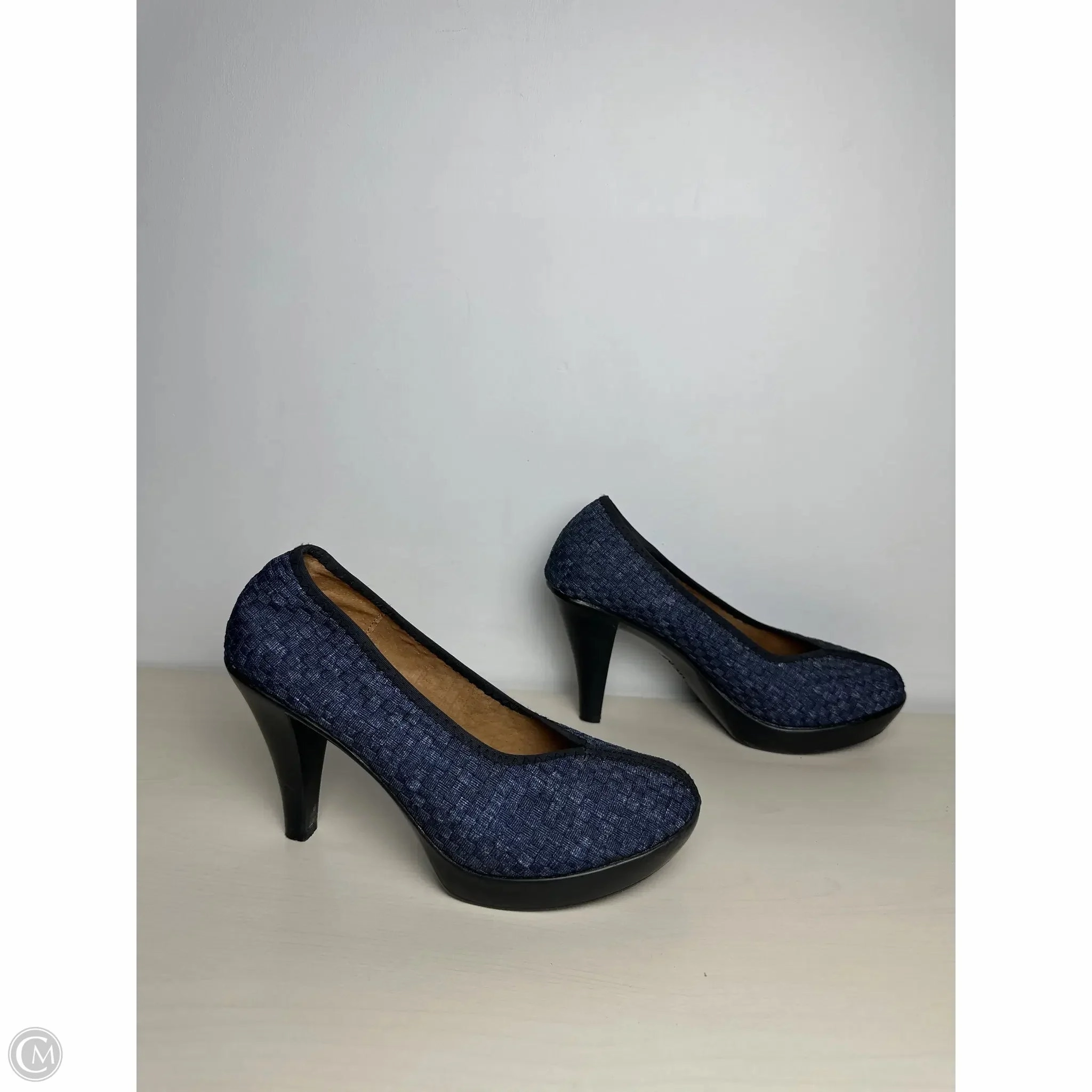 Shoes Heels Stiletto By Bernie Mev In Blue, Size: 9