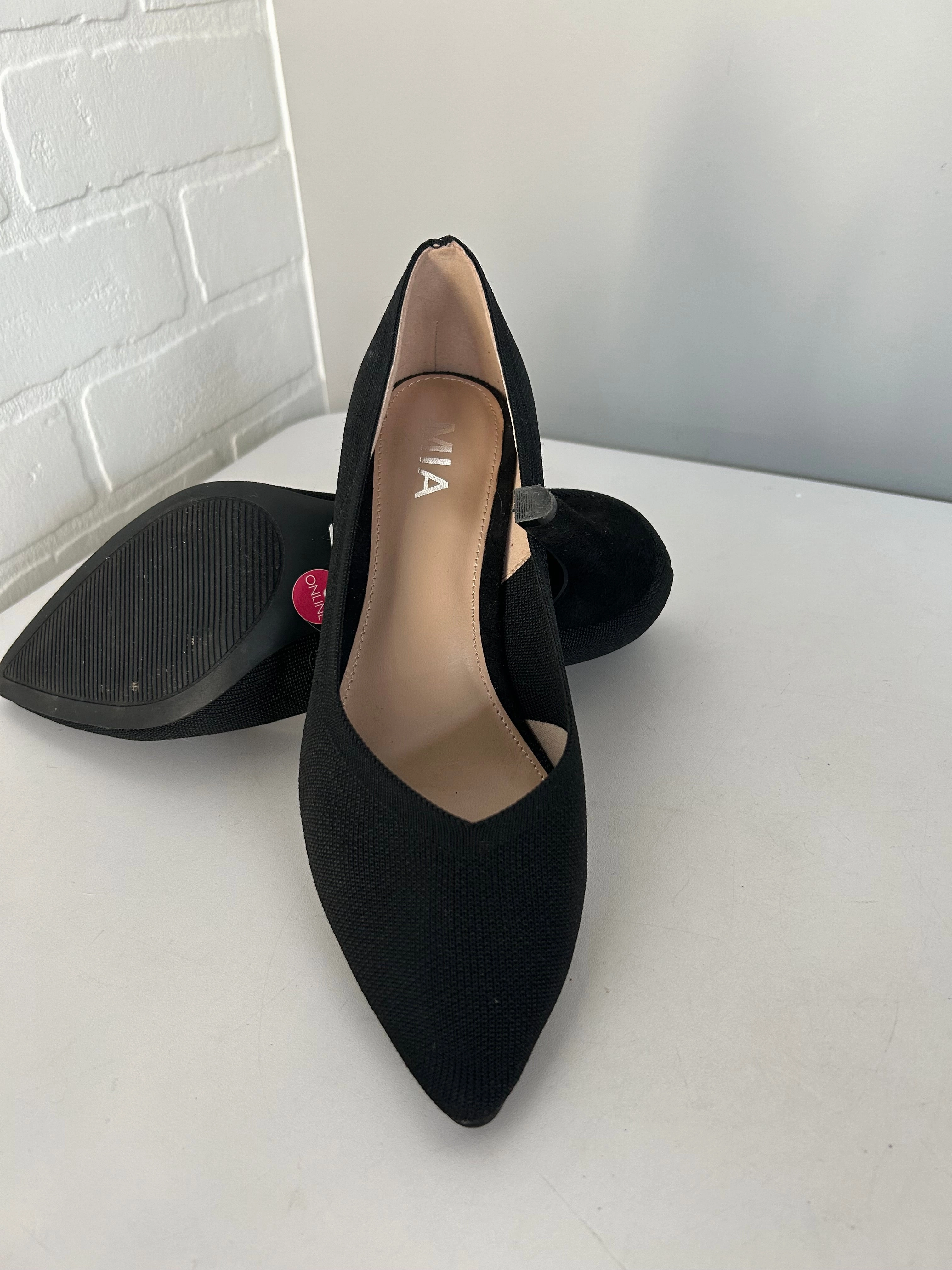 Shoes Heels Stiletto By Mia In Black, Size: 8