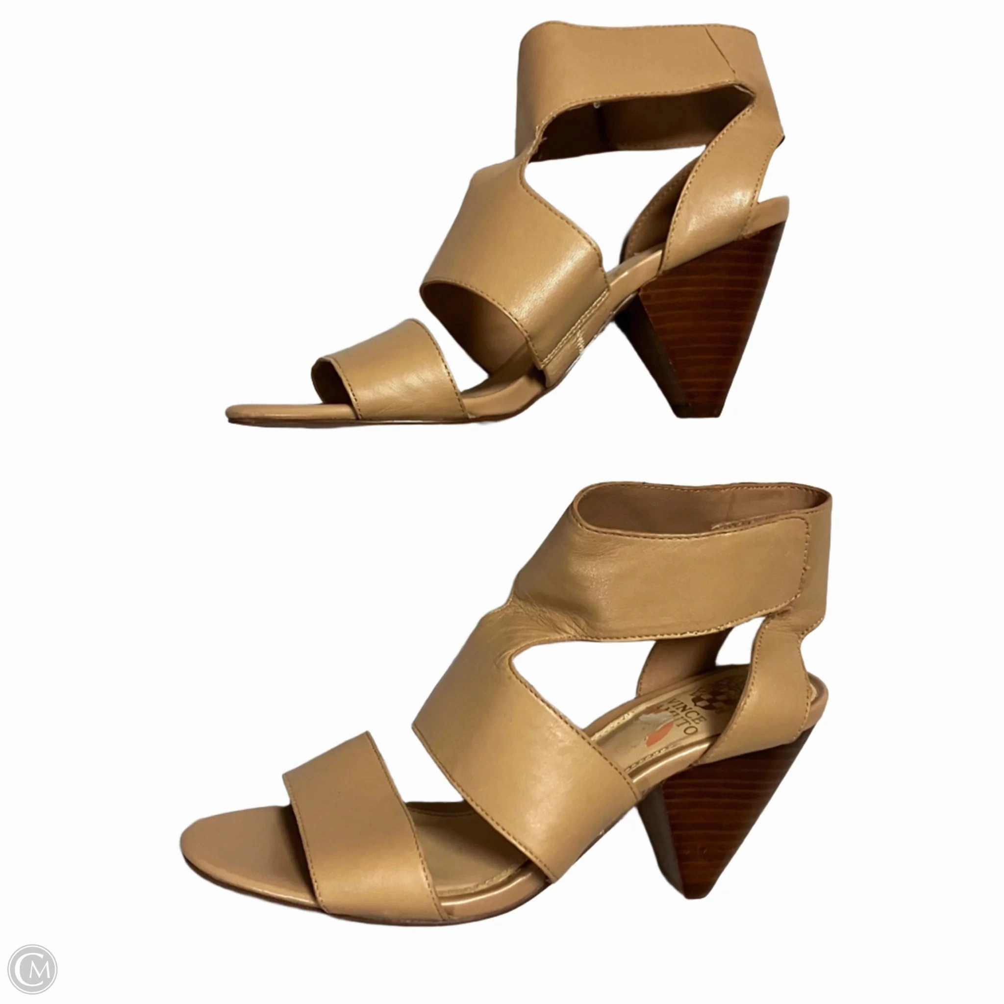 Shoes Heels Stiletto By Vince Camuto In Tan, Size: 7