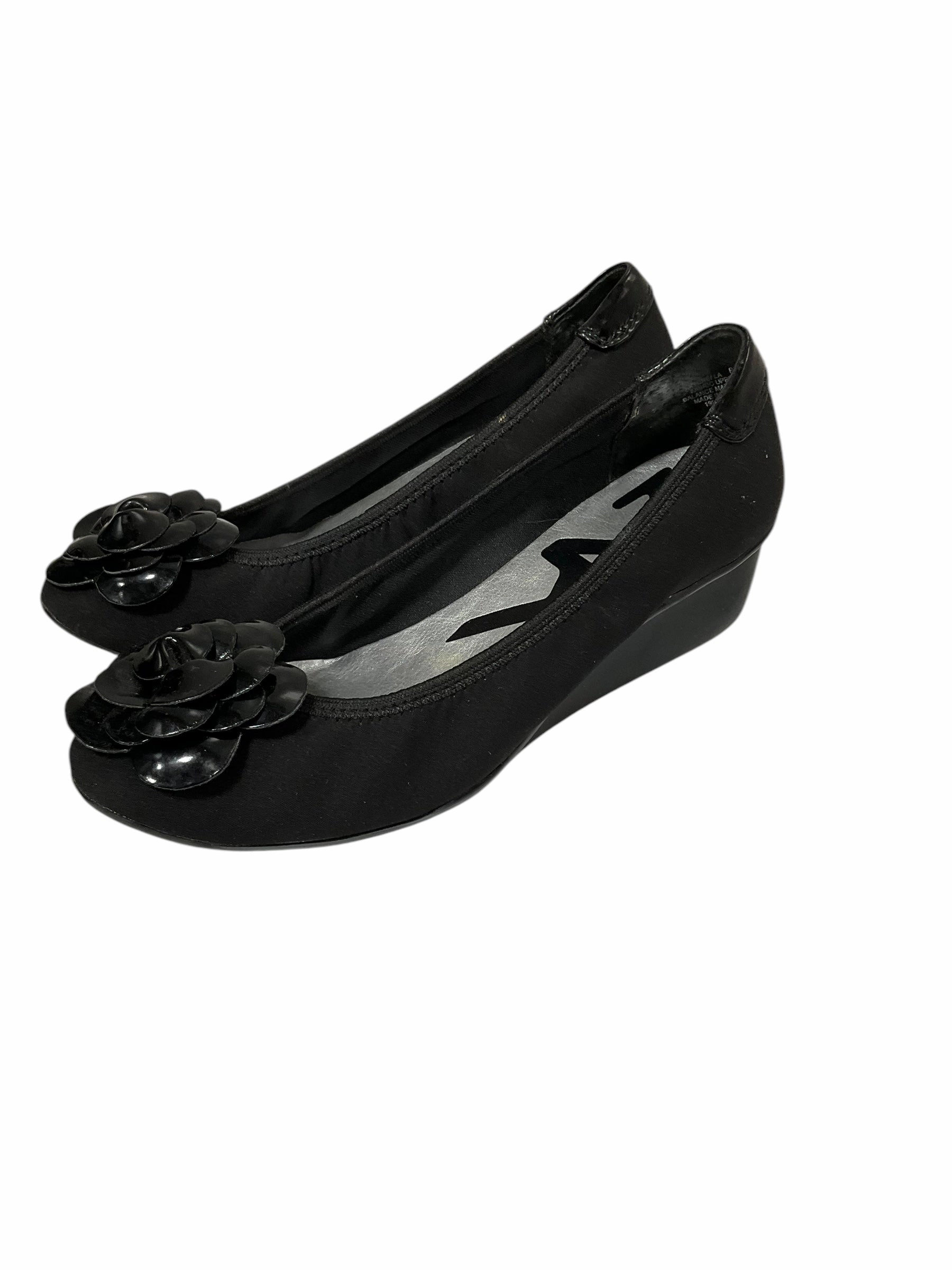 Shoes Heels Wedge By Anne Klein In Black, Size: 6