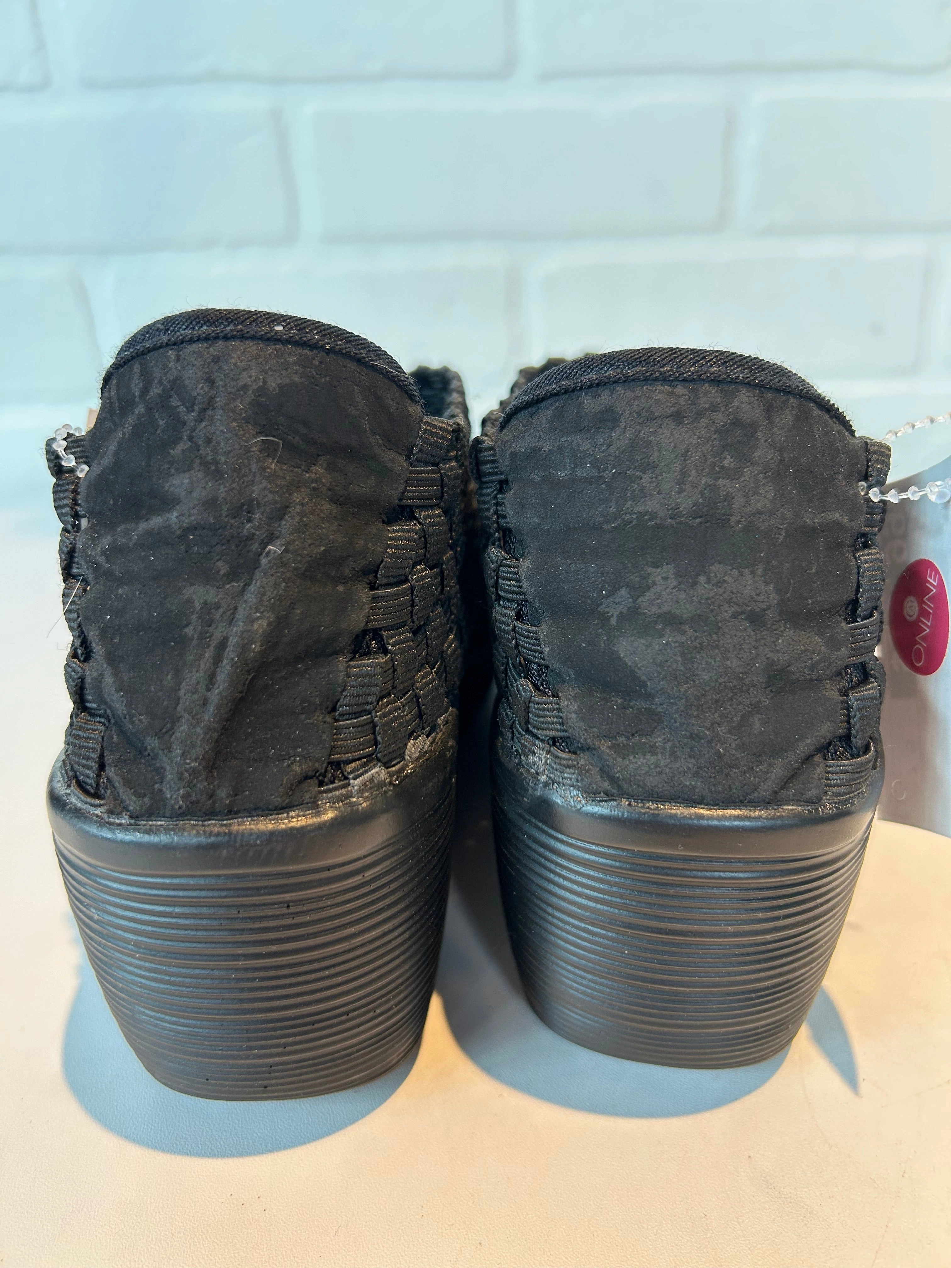 Shoes Heels Wedge By Clothes Mentor In Black, Size: 7.5