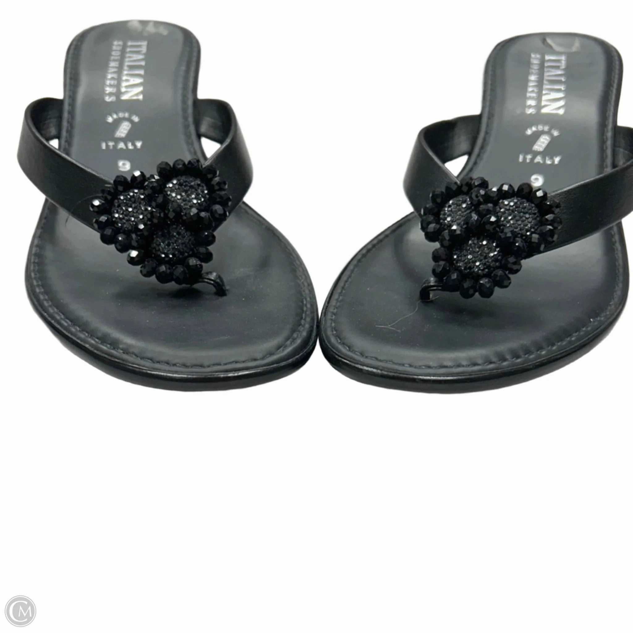 Shoes Heels Wedge By Italian Shoemakers In Black, Size: 9