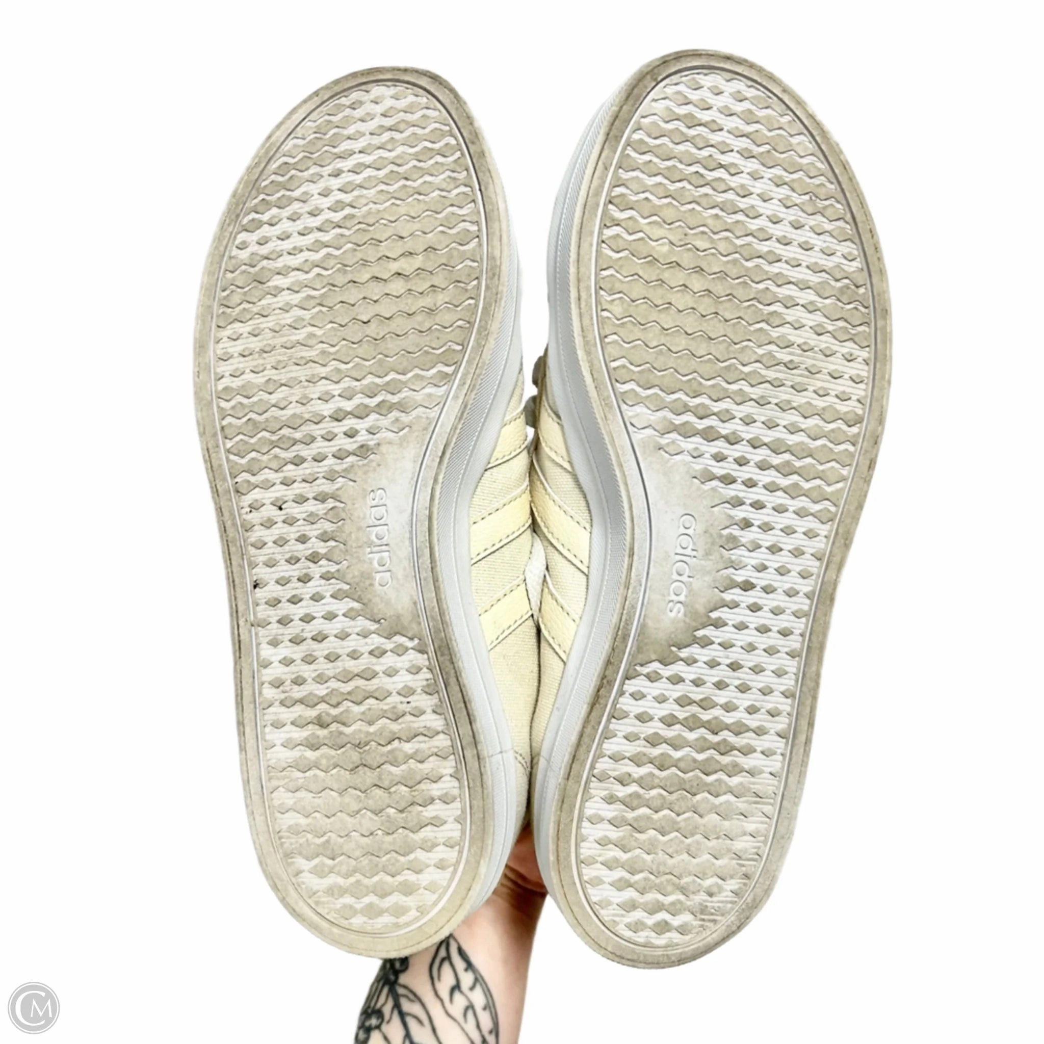 Shoes Sneakers By Adidas In Cream, Size: 6.5