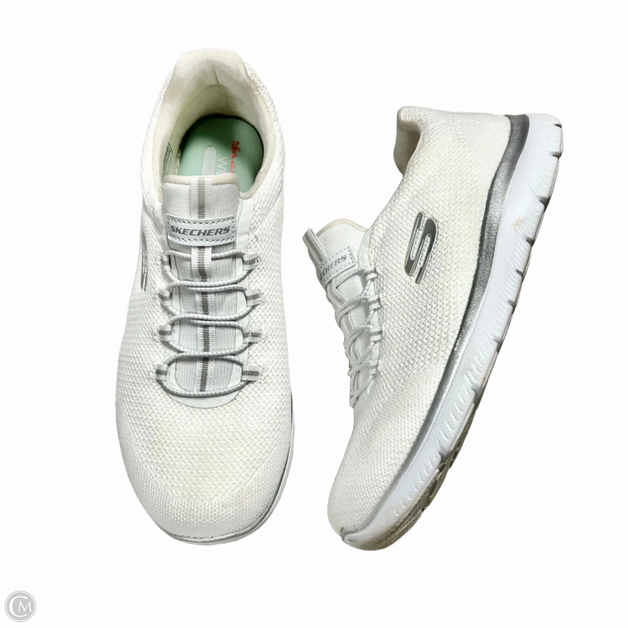 Shoes Sneakers By Skechers In White, Size: 9.5