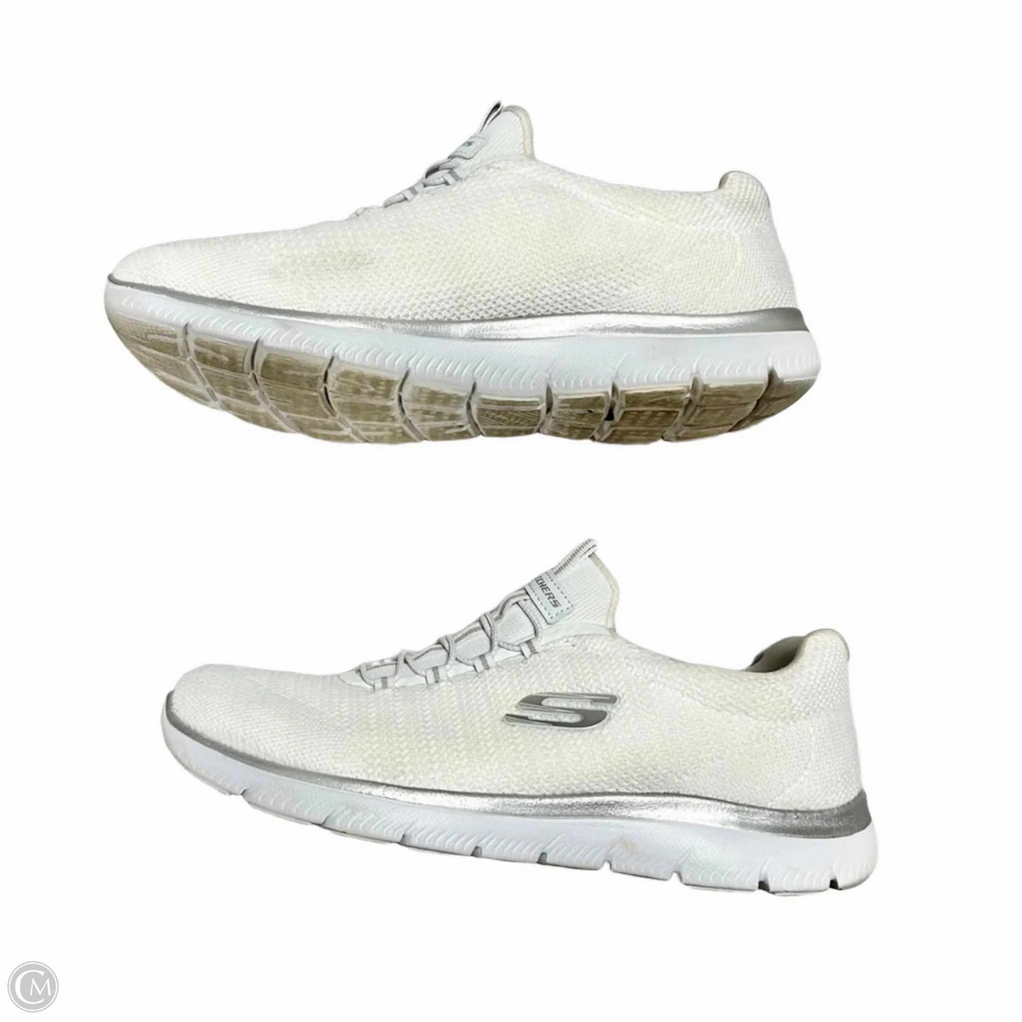 Shoes Sneakers By Skechers In White, Size: 9.5