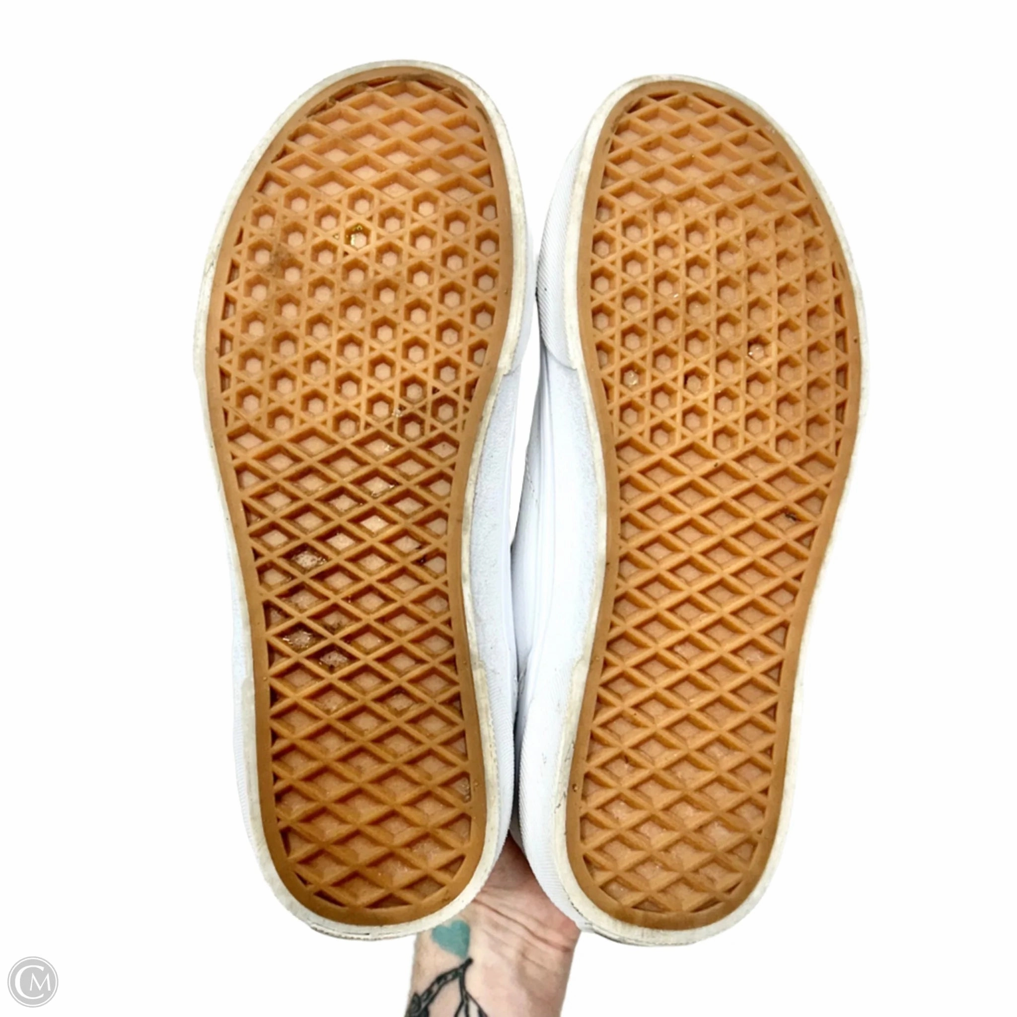 Shoes Sneakers By Vans In White, Size: 7