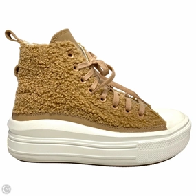 Shoes Sneakers Platform By Converse In Tan & White, Size: 6.5