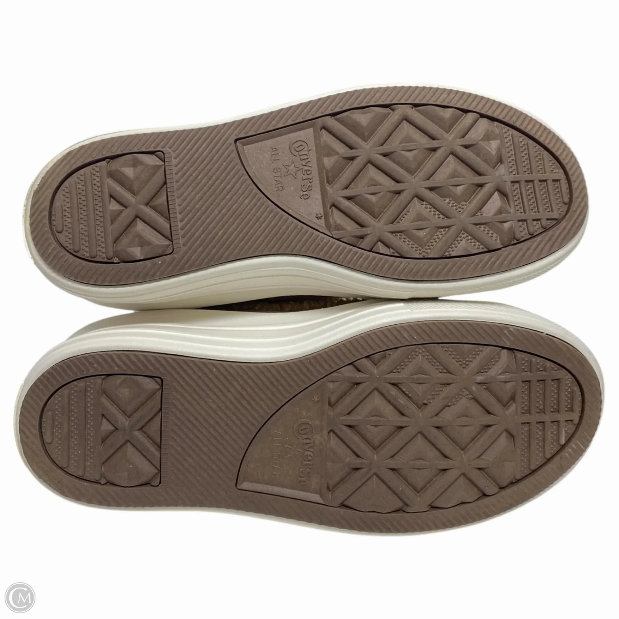 Shoes Sneakers Platform By Converse In Tan & White, Size: 6.5