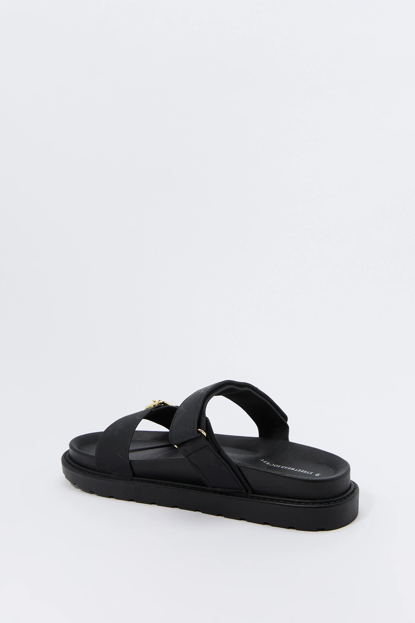 Status Print Buckle Sandal
