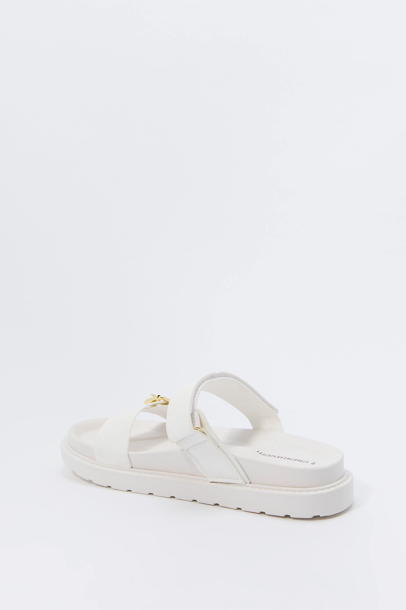 Status Print Buckle Sandal