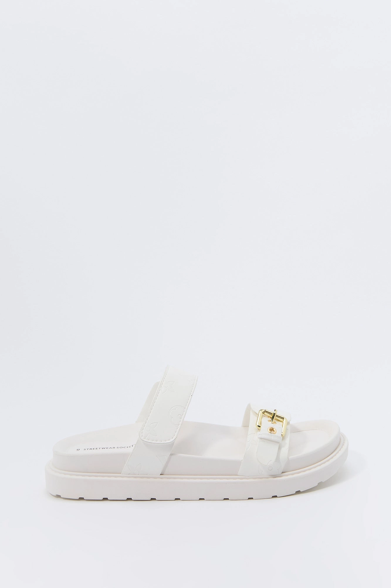 Status Print Buckle Sandal
