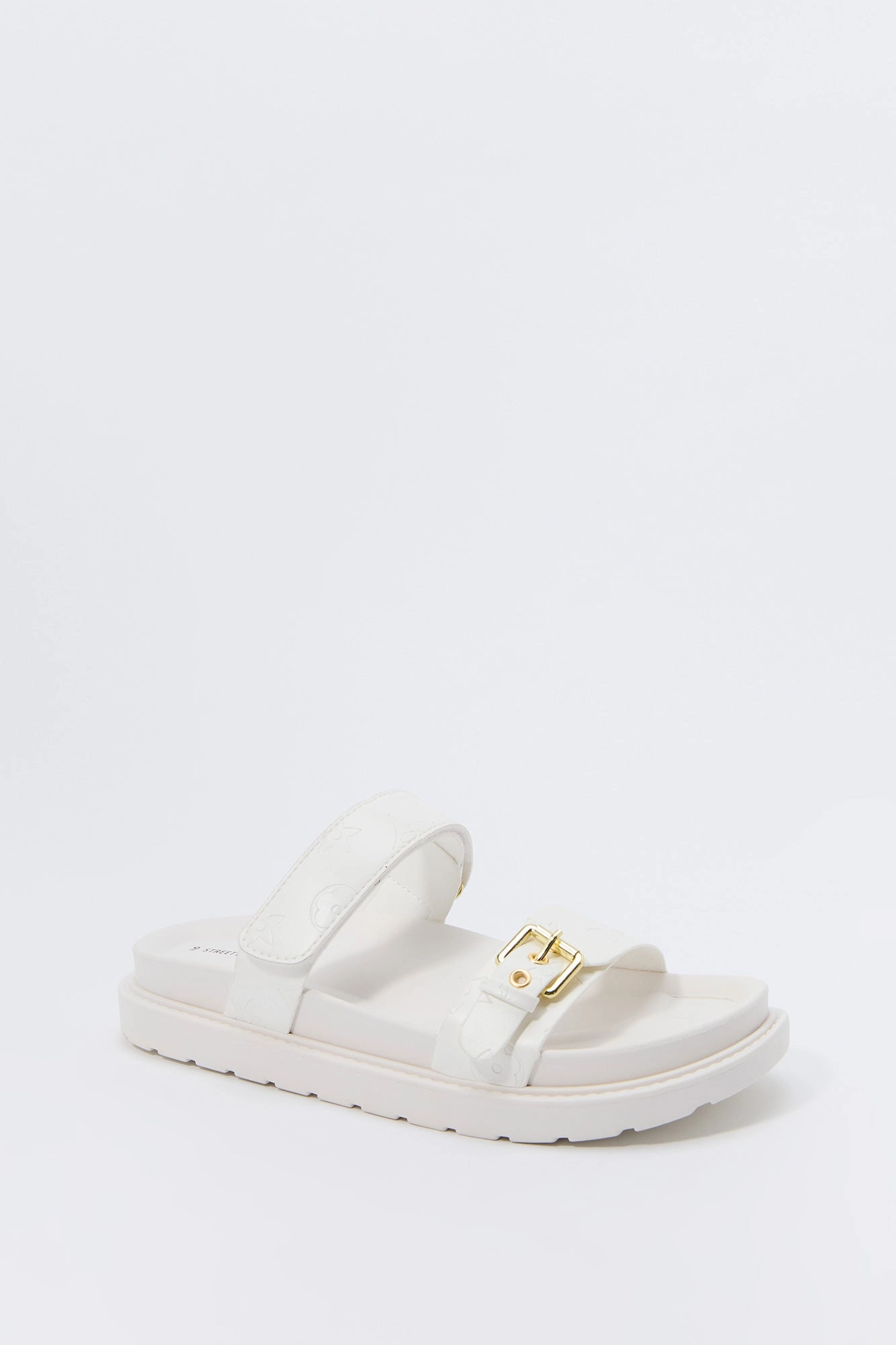 Status Print Buckle Sandal