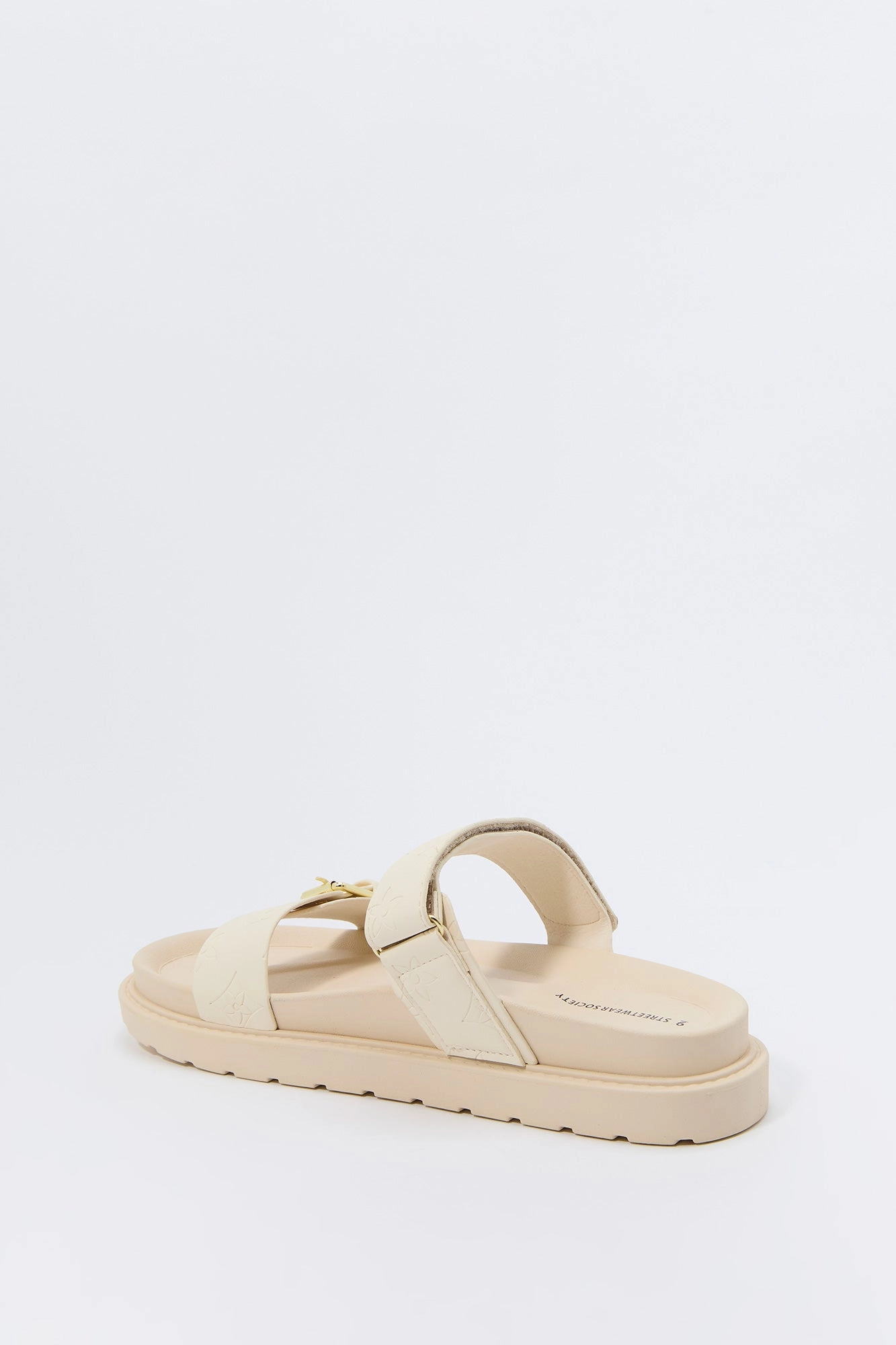 Status Print Buckle Sandal