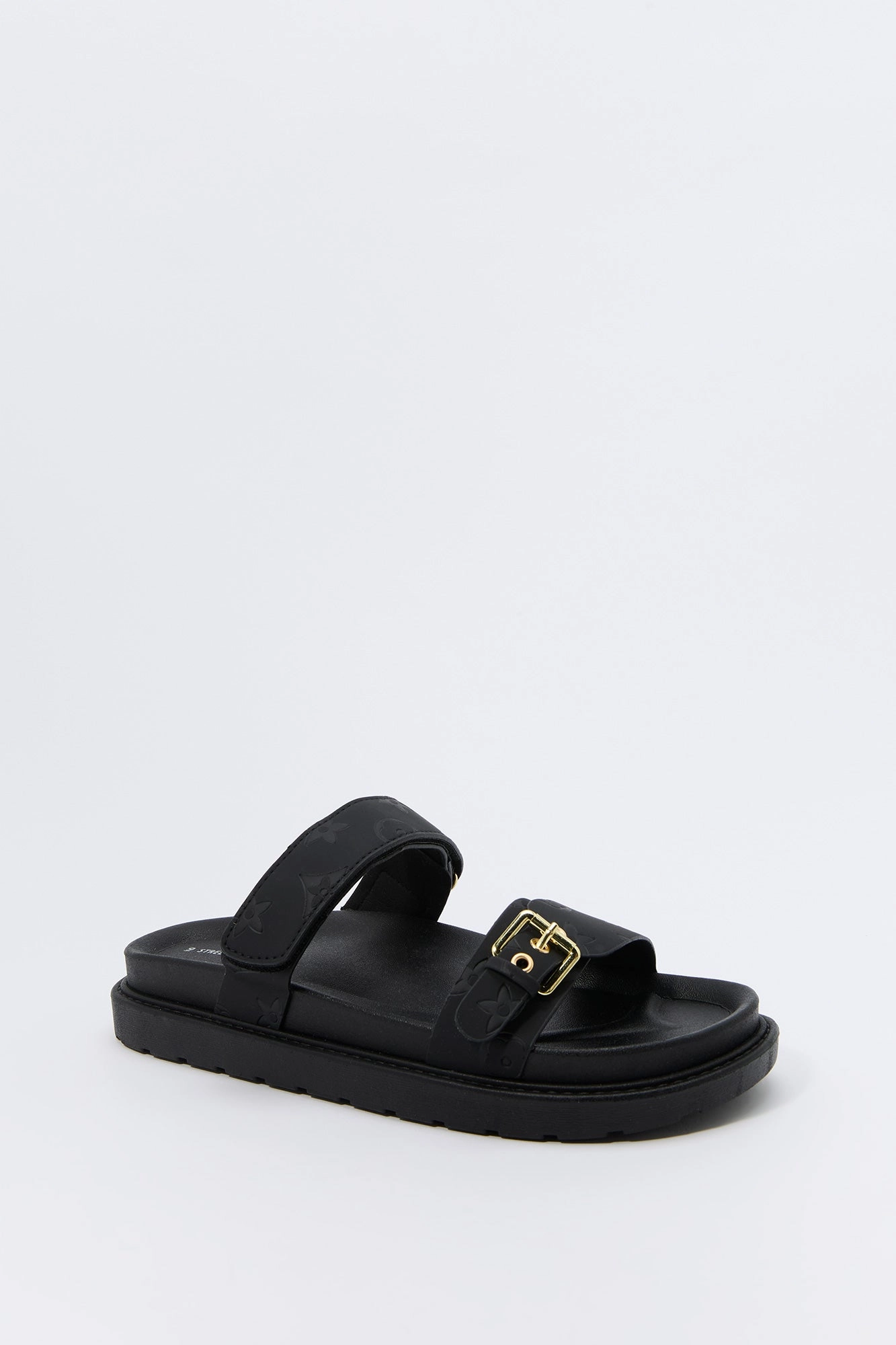 Status Print Buckle Sandal