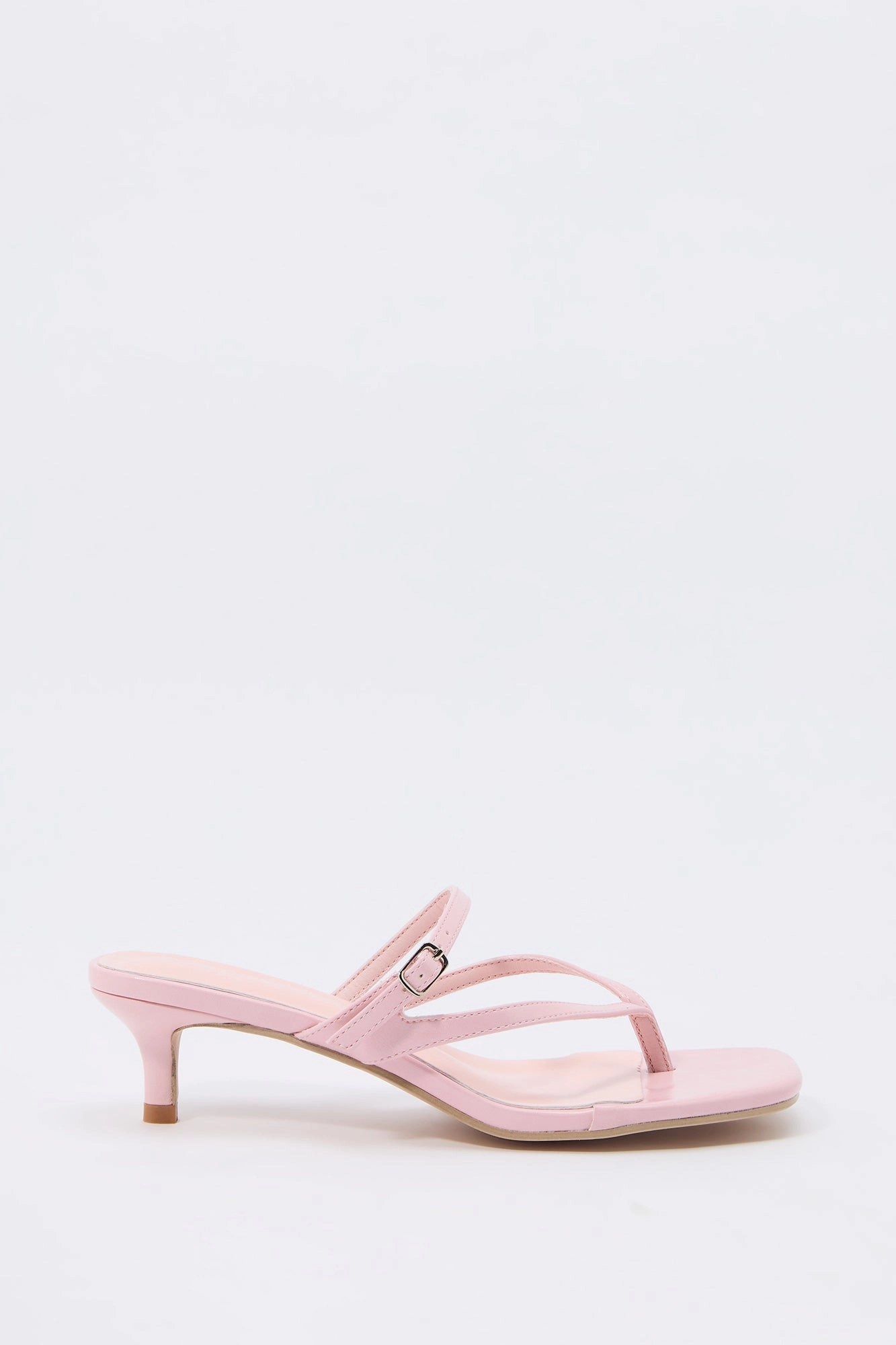 Strappy Thong Kitten Heel