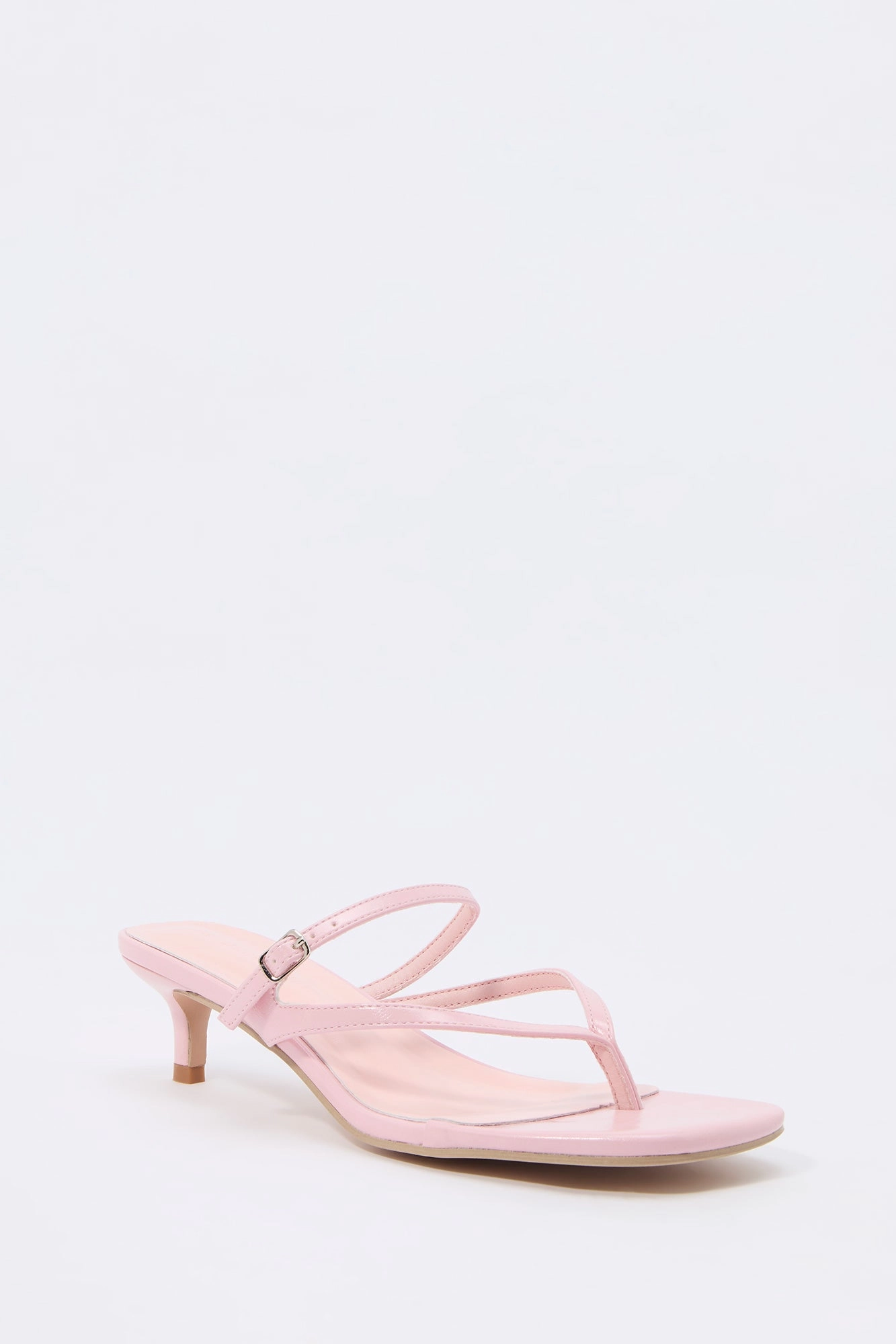 Strappy Thong Kitten Heel