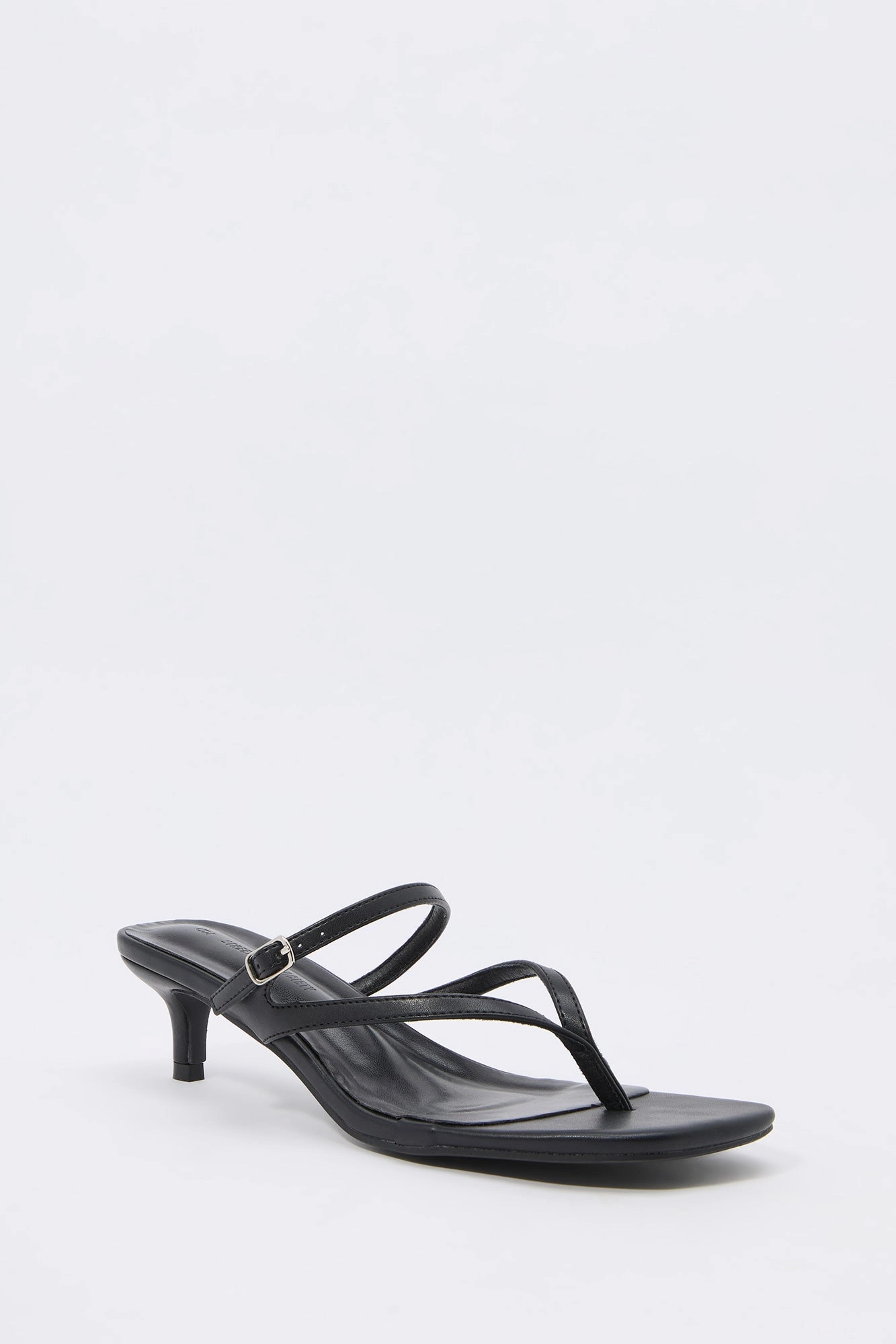 Strappy Thong Kitten Heel