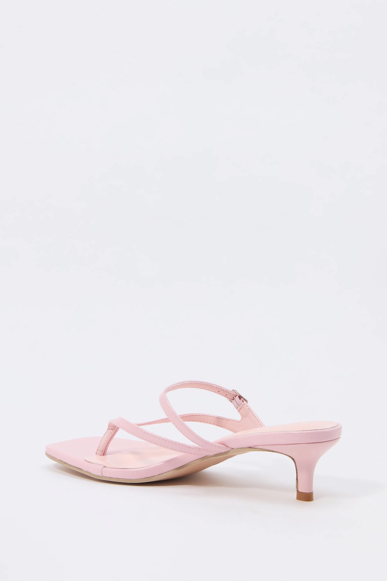 Strappy Thong Kitten Heel