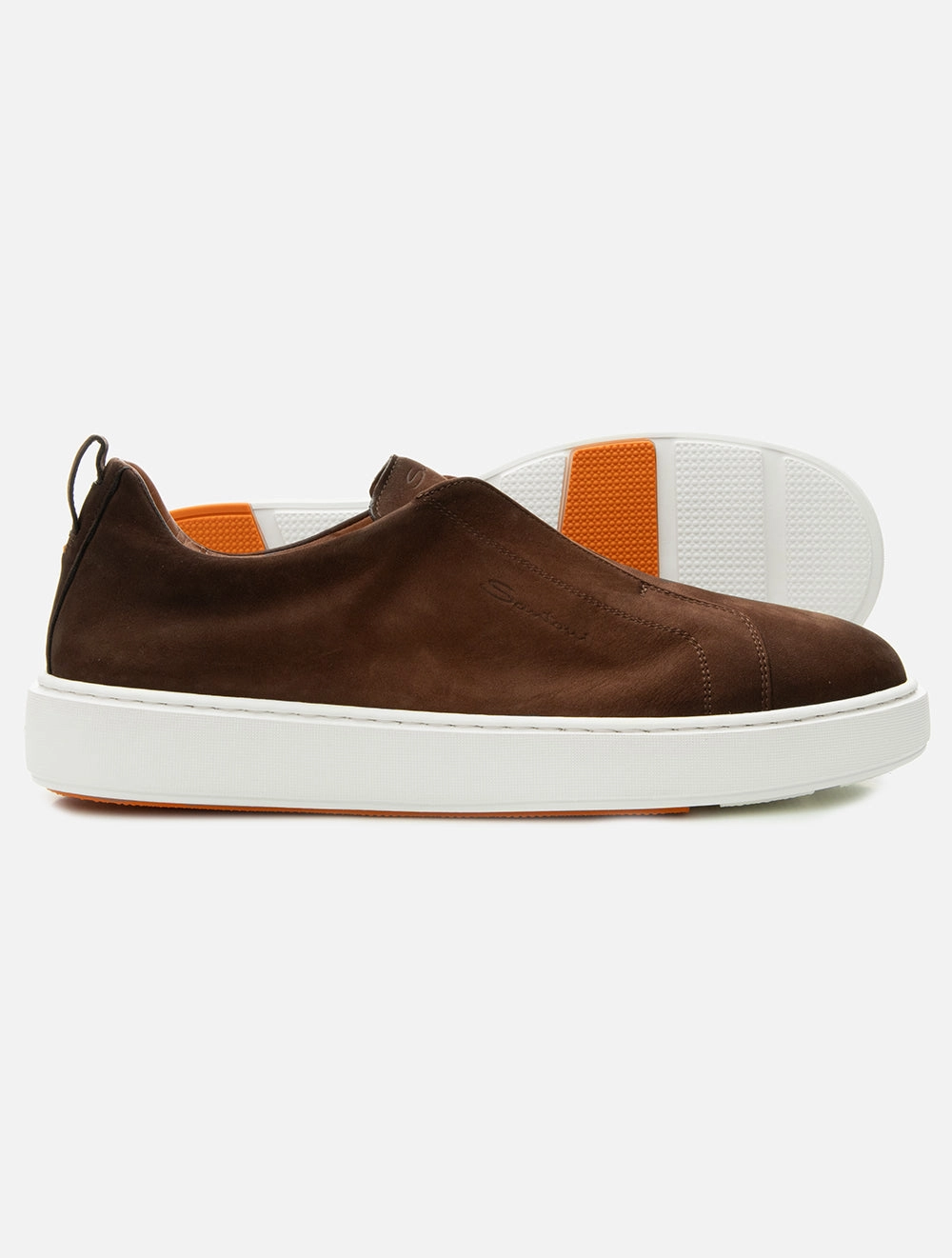 Suede Slip-On Sneaker Brown