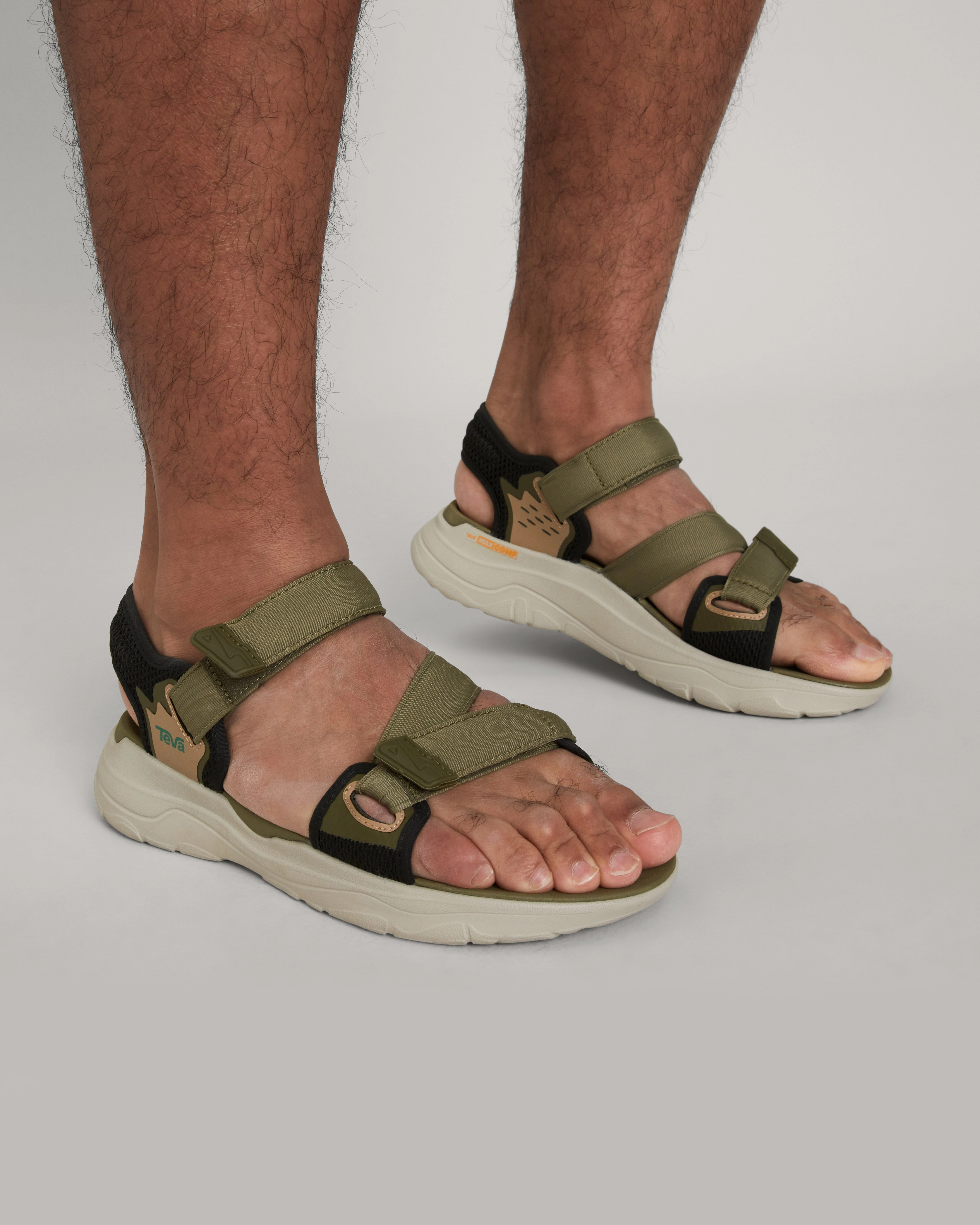 Teva Zymic Men's Sandals - Dark Olive/Teal Green