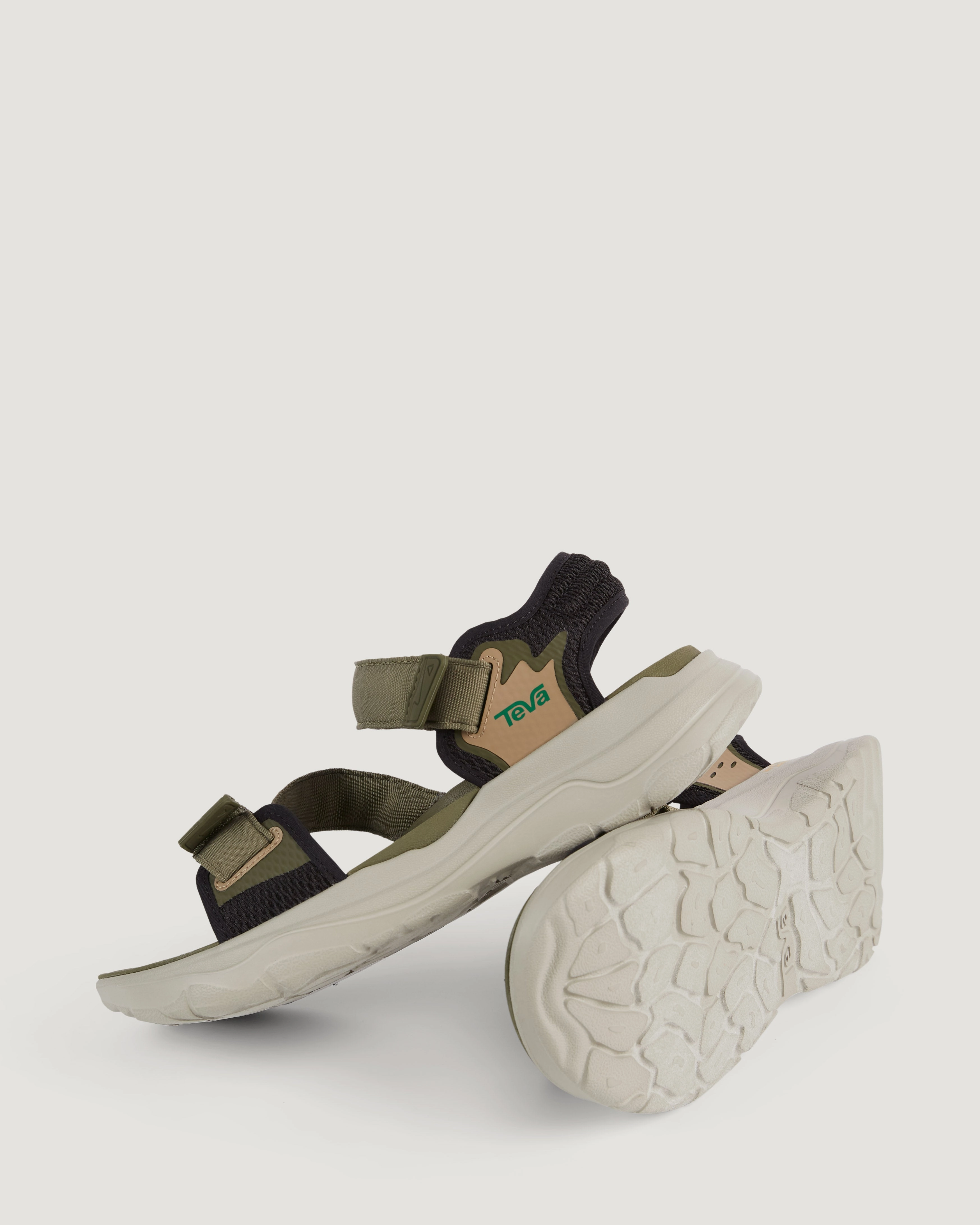 Teva Zymic Men's Sandals - Dark Olive/Teal Green