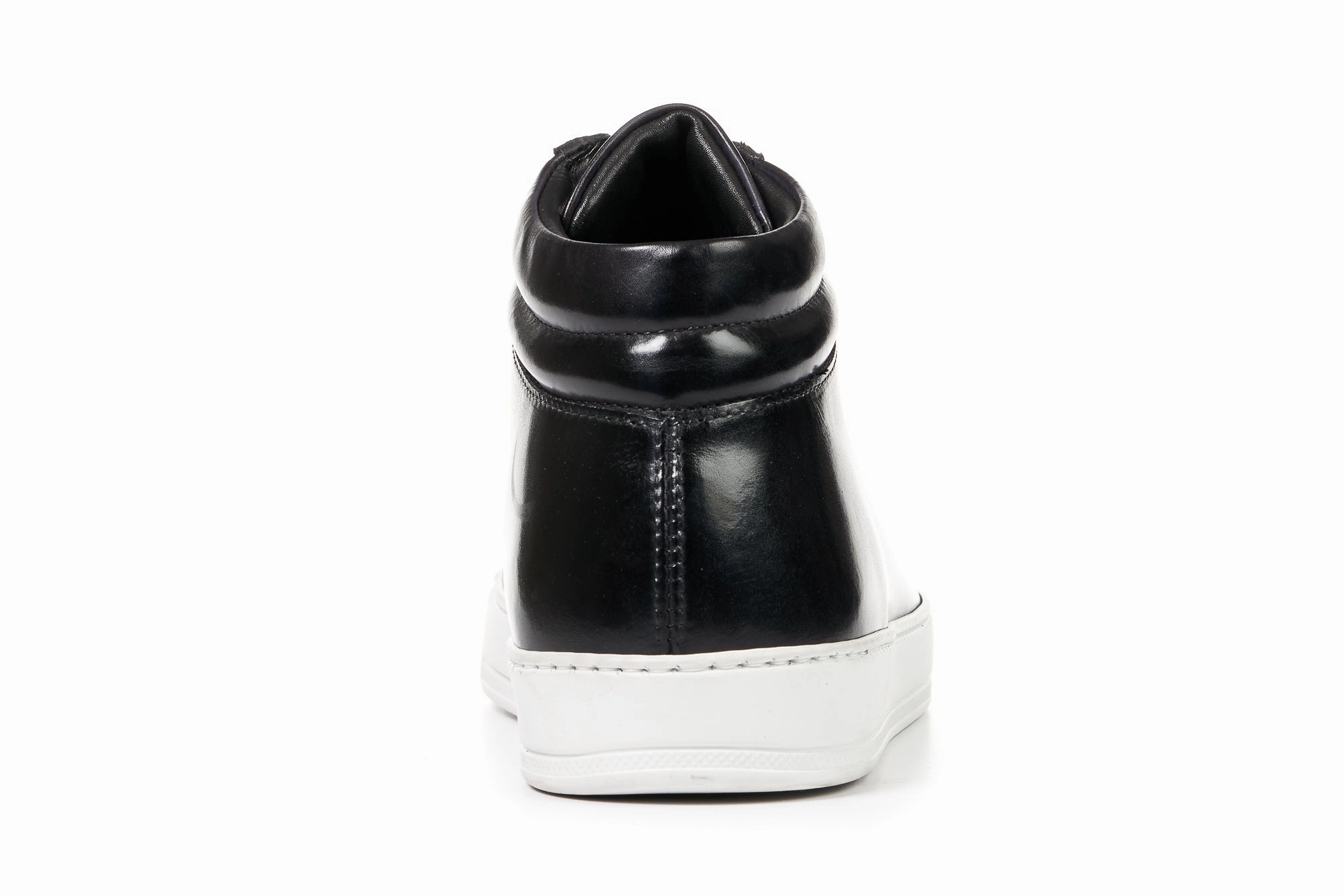 The Carter Mid-Top Sneaker - Nero - White Sole